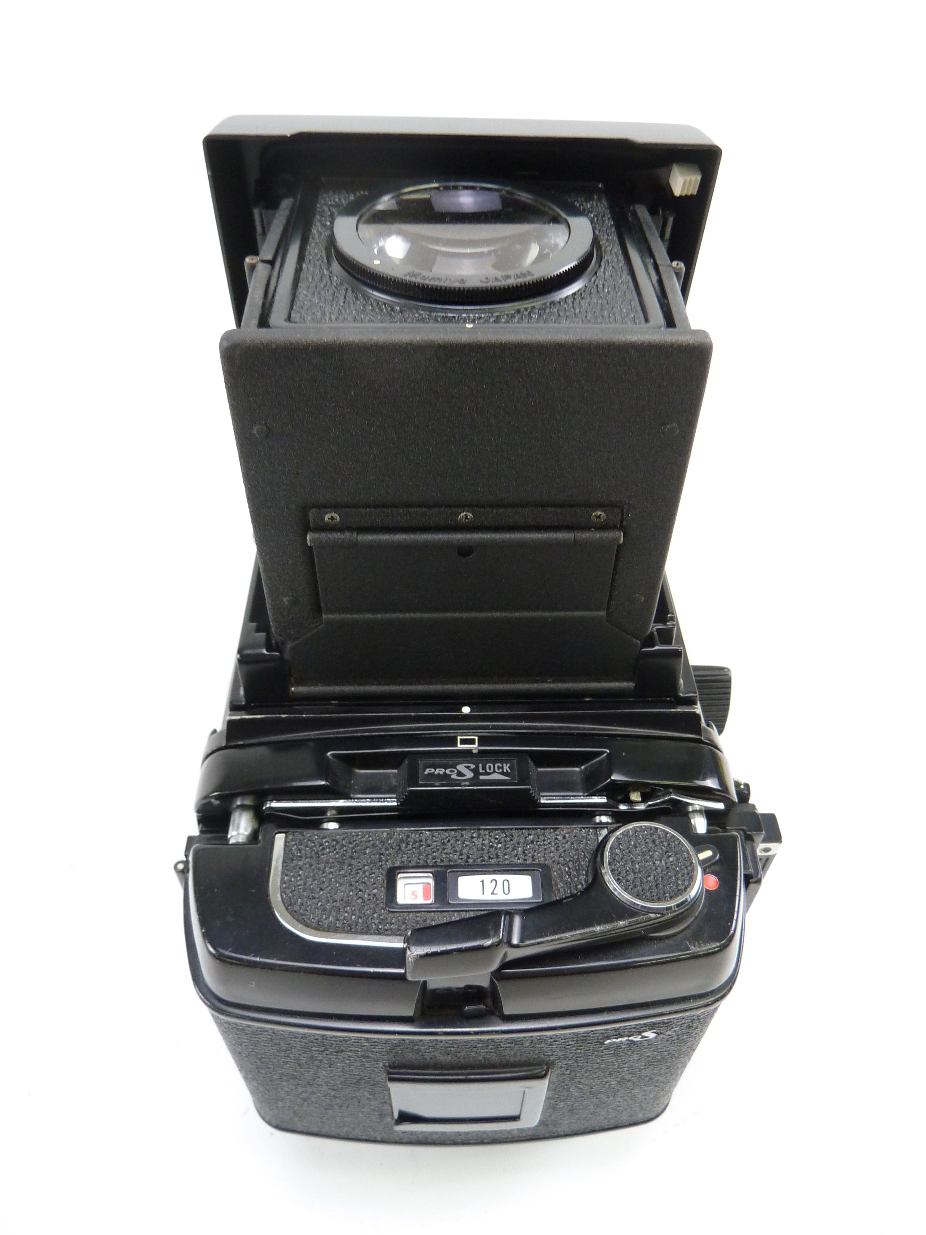 Mamiya RB67 Pro S Outfit with 127MM F3.8 Lens, Pro S 120 Back, and Waist Level Finder