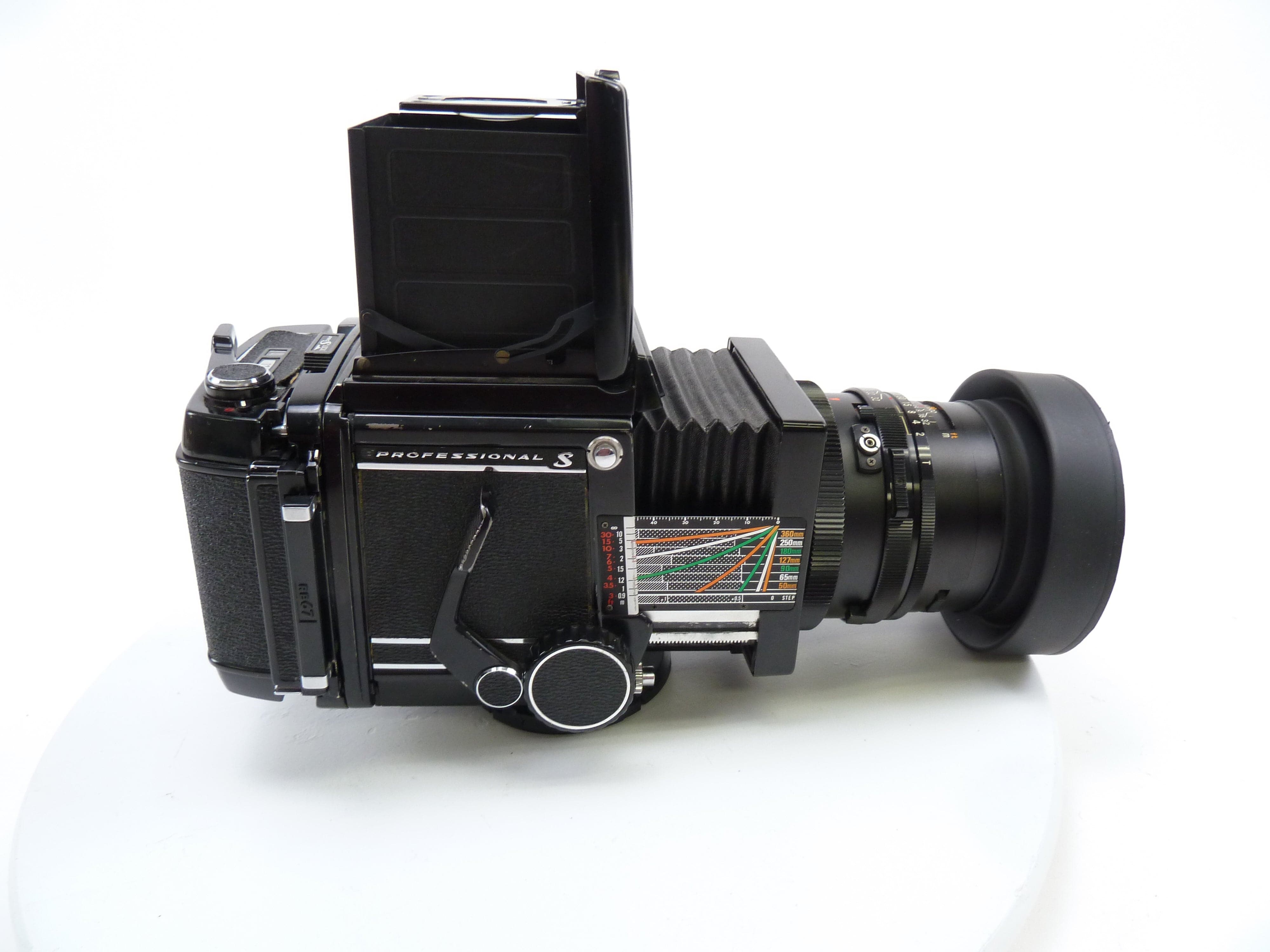 Mamiya RB67 Pro S Outfit with 90MM f3.8 C Lens, Pro S 120 Back, and WLF