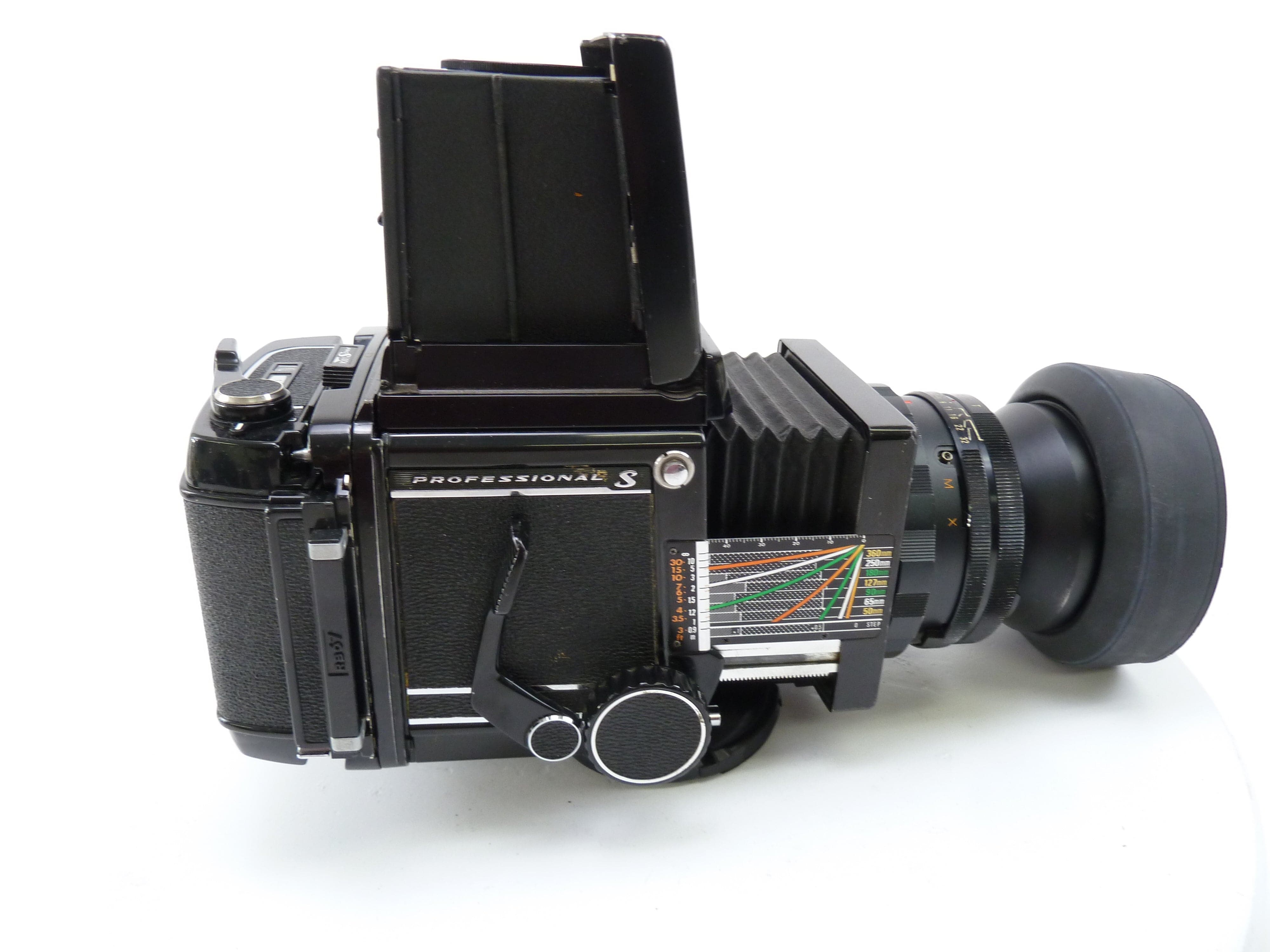 Mamiya RB67 Pro S Outfit with 90MM f3.8 Lens, Pro S 120 Film Back, and Waist Level Finder