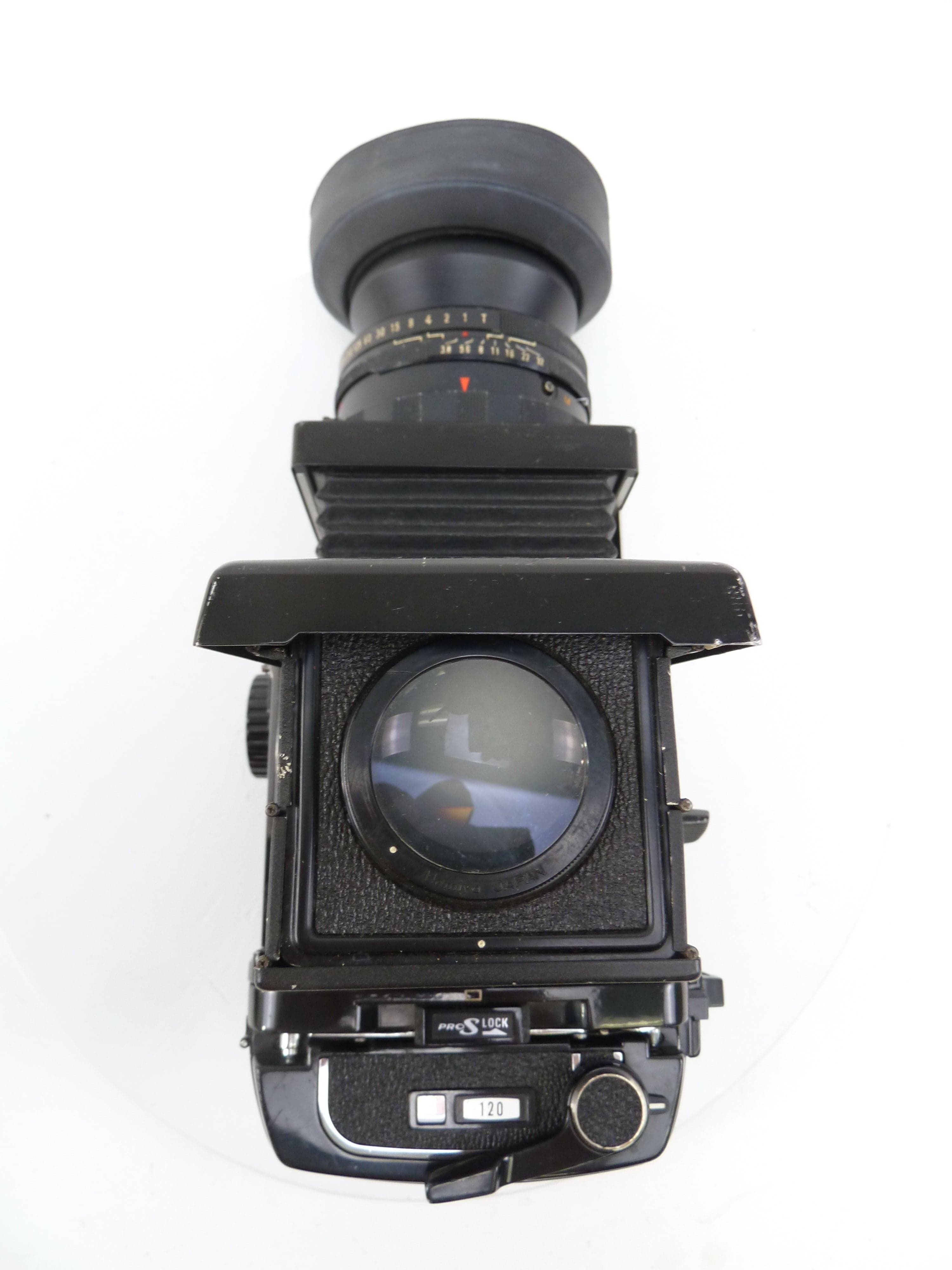 Mamiya RB67 Pro S Outfit with 90MM f3.8 Lens, Pro S 120 Film Back, and Waist Level Finder