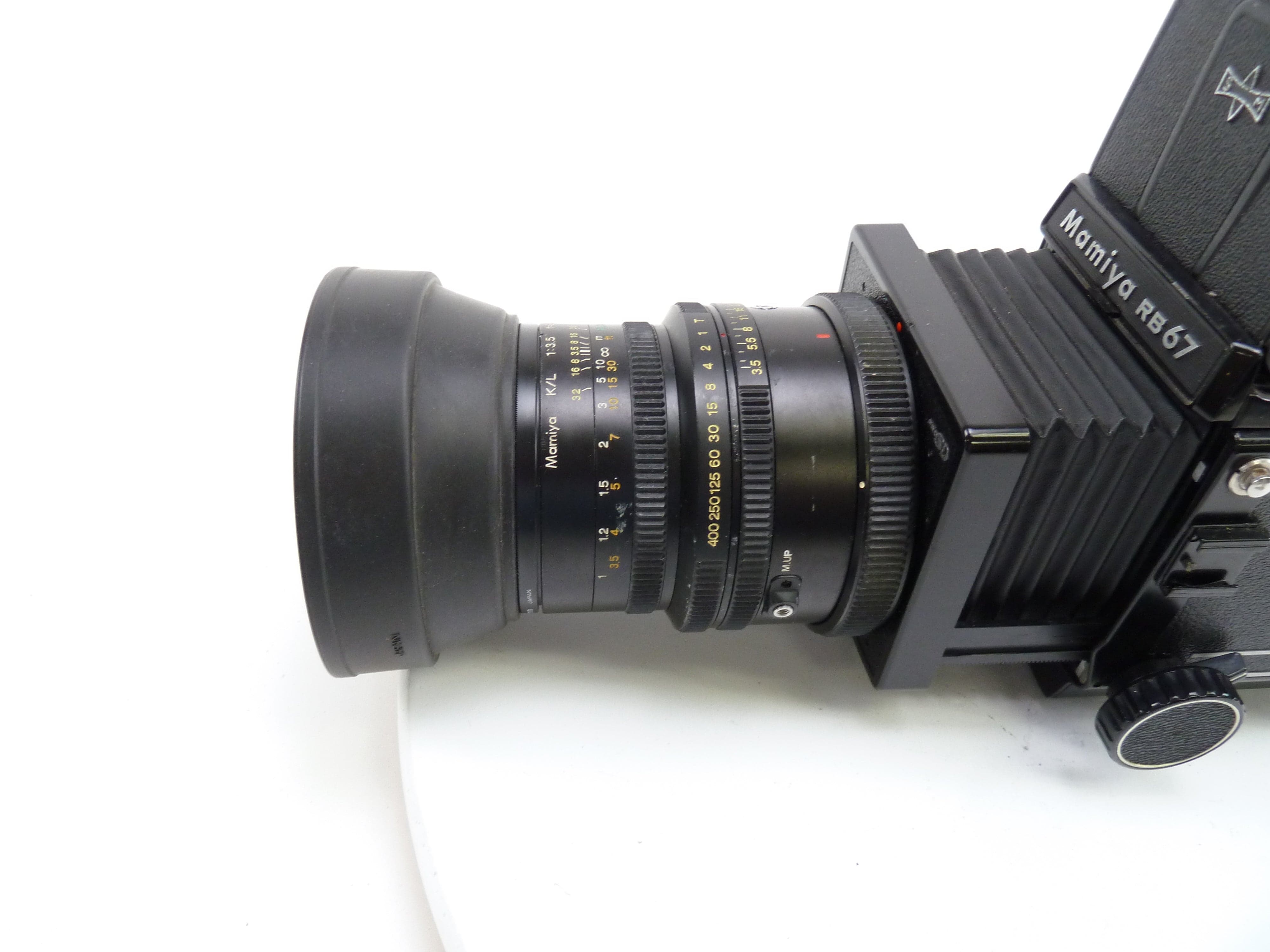 Mamiya RB67 Pro SD Outfit with 90MM F3.5 K/L Lens, Pro SD 120 Back, and WLF