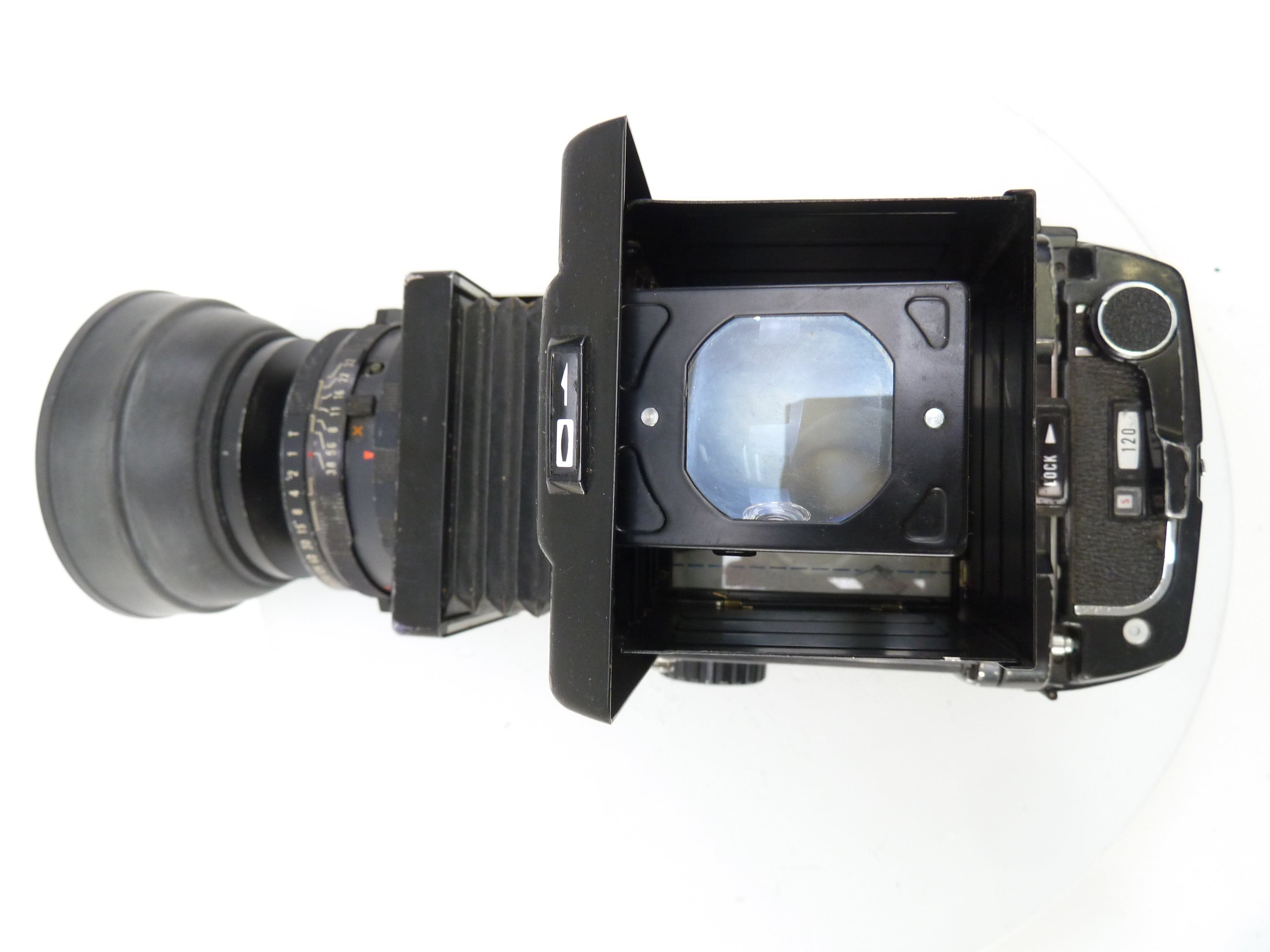 Mamiya RB67 with 127MM f3.8 Lens, Pro 120 Back, and Waist Level Finder