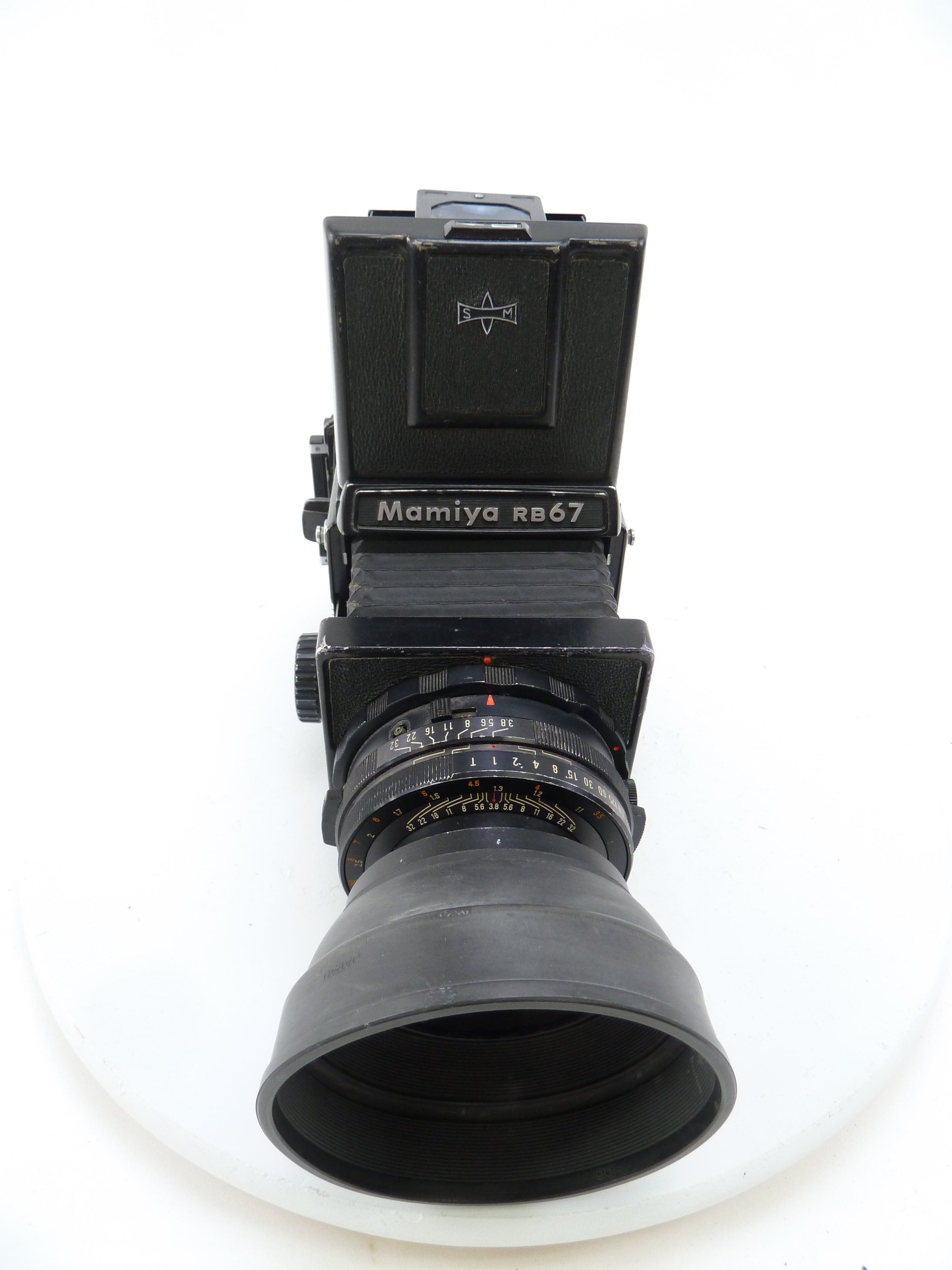 Mamiya RB67 with 127MM f3.8 Lens, Pro 120 Back, and Waist Level Finder