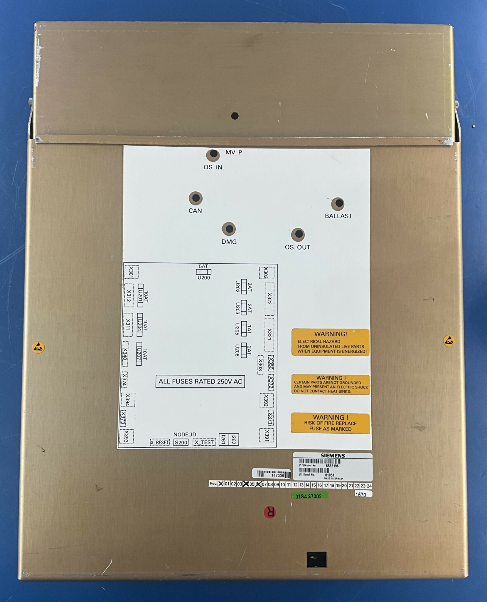 MCM4 TABLE (06582196/6582196 SIEMENS
