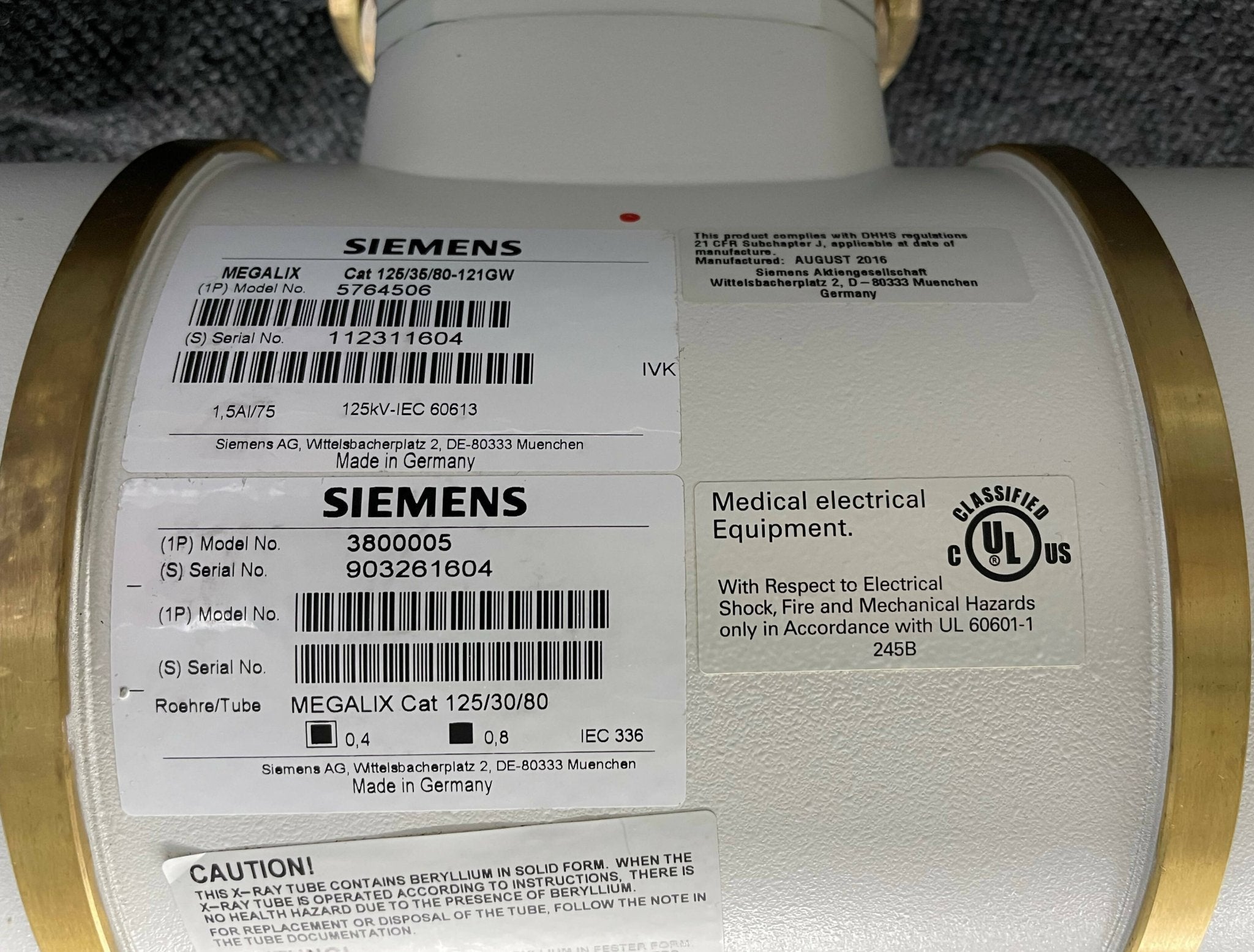 MEGALIX X-RAY TUBE (5764506 SIEMENS