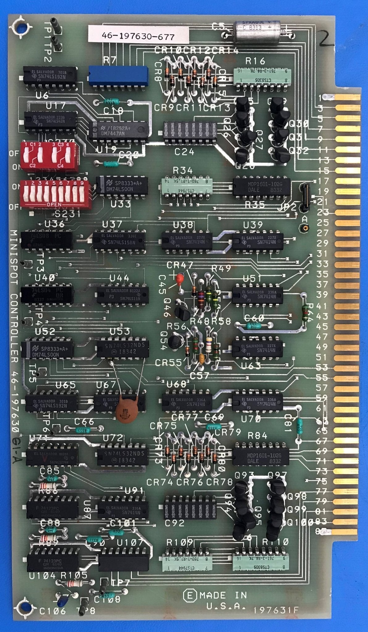Minispot Controller PCB (46-197630 G1 A GE Advantx