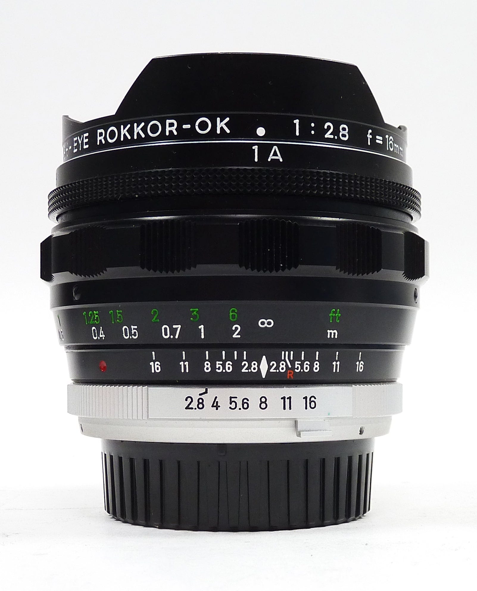 Minolta 16mm f/2.8 MC Fish-EYE Rokkor-OK Lens for Minolta MD/MC Mount