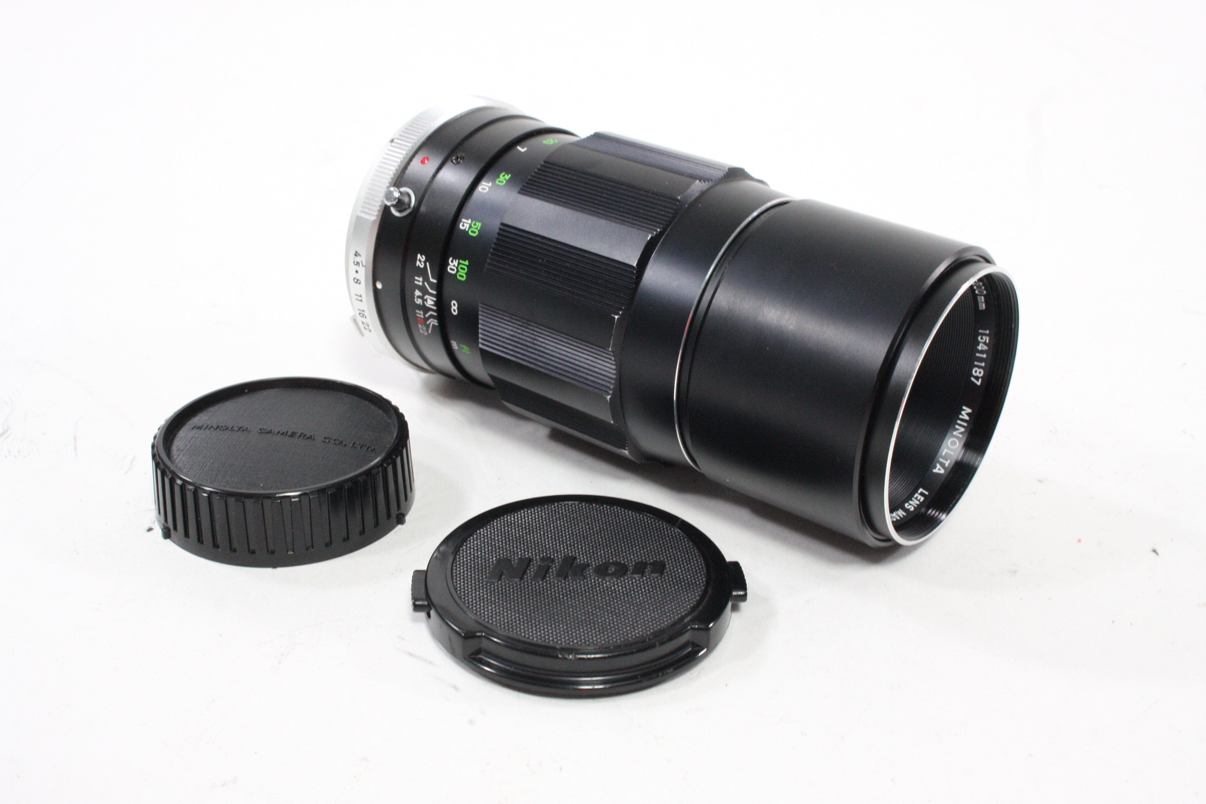 Minolta 200mm f/4.5 Rokkor-PE Lens for MD Mount