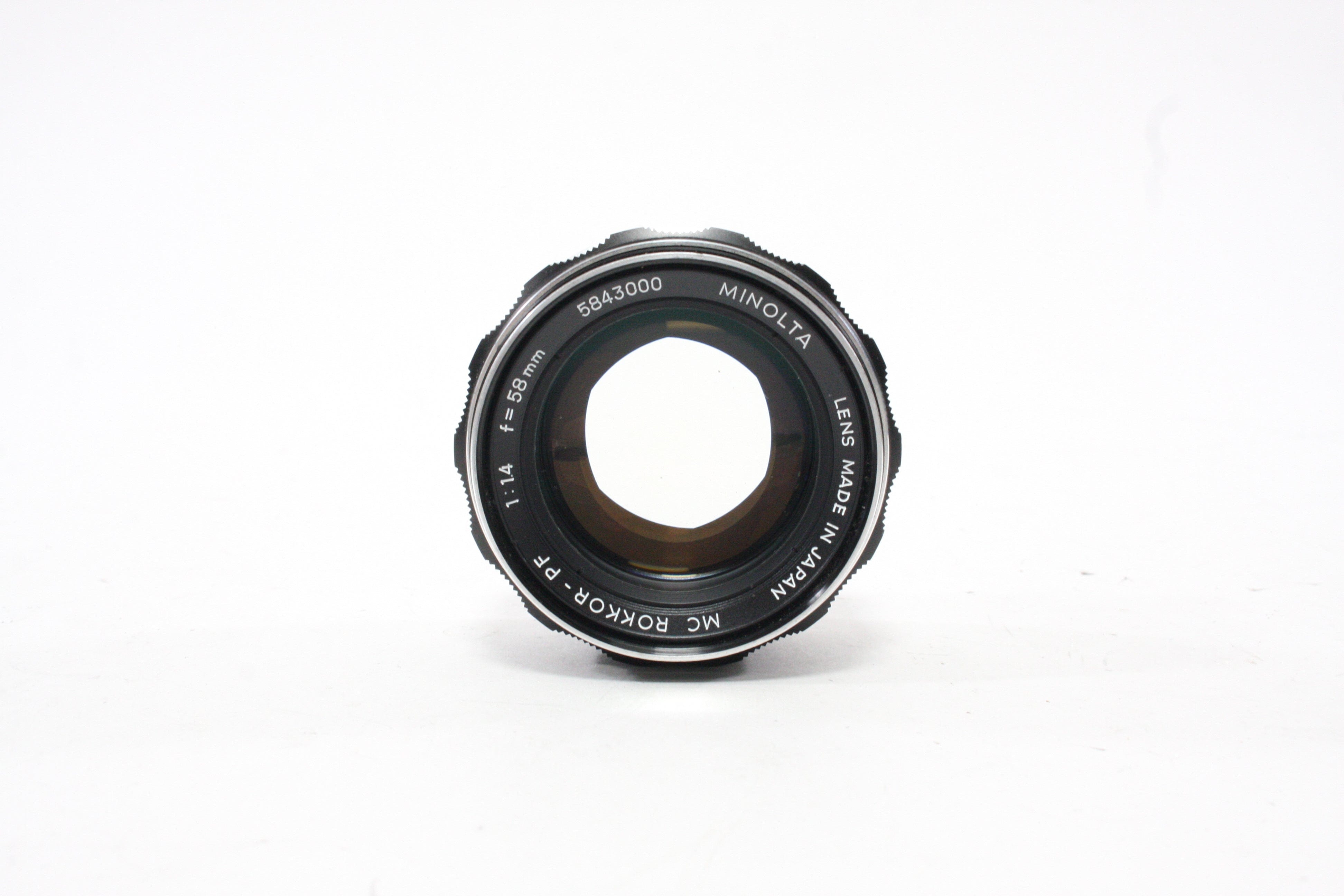 Minolta 58mm f/1.4 MD MC Rokkor-PF Lens for Minolta MD Mount