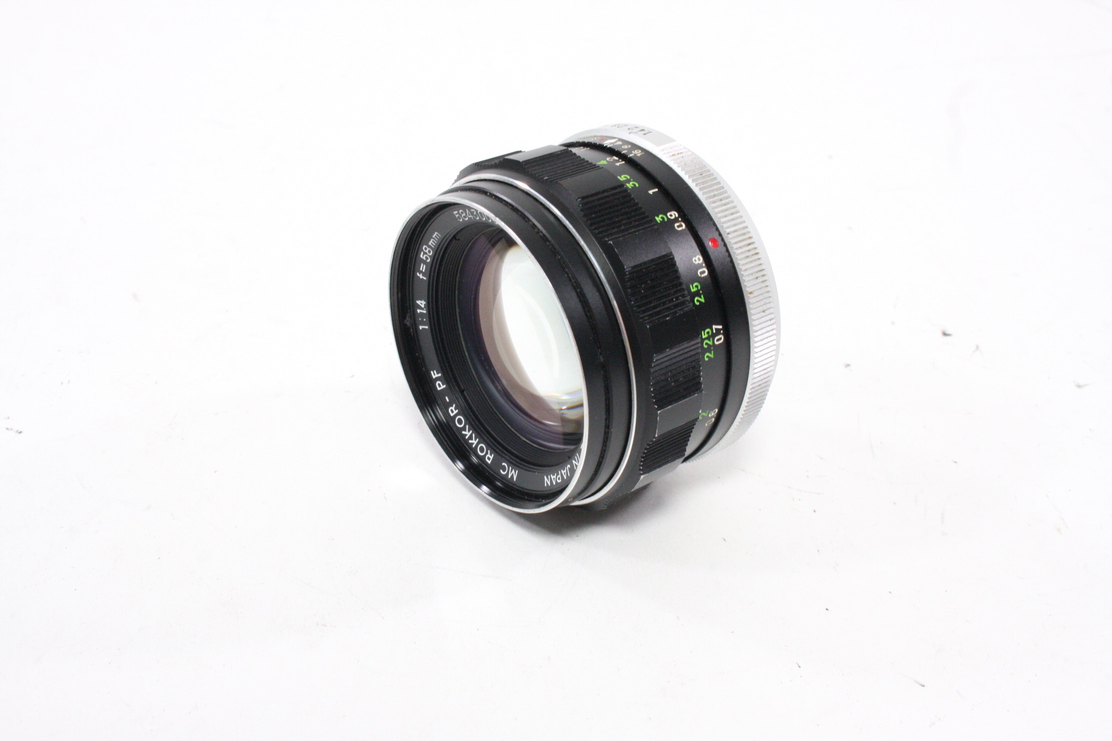 Minolta 58mm f/1.4 MD MC Rokkor-PF Lens for Minolta MD Mount
