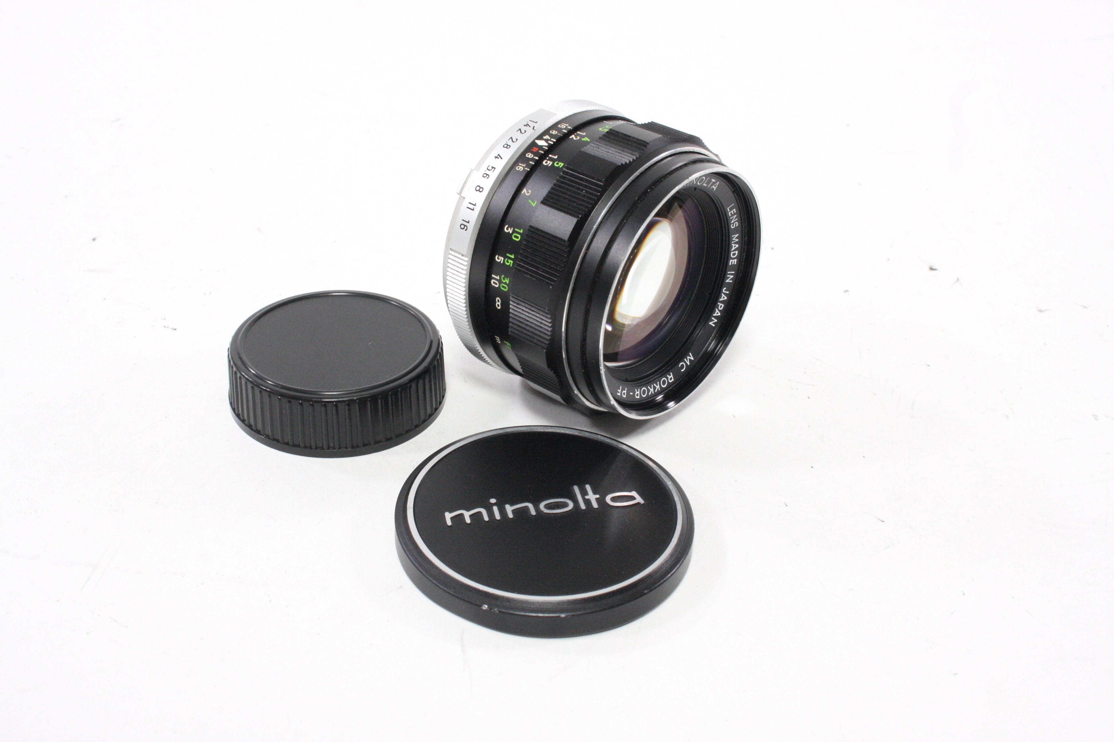Minolta 58mm f/1.4 MD MC Rokkor-PF Lens for Minolta MD Mount