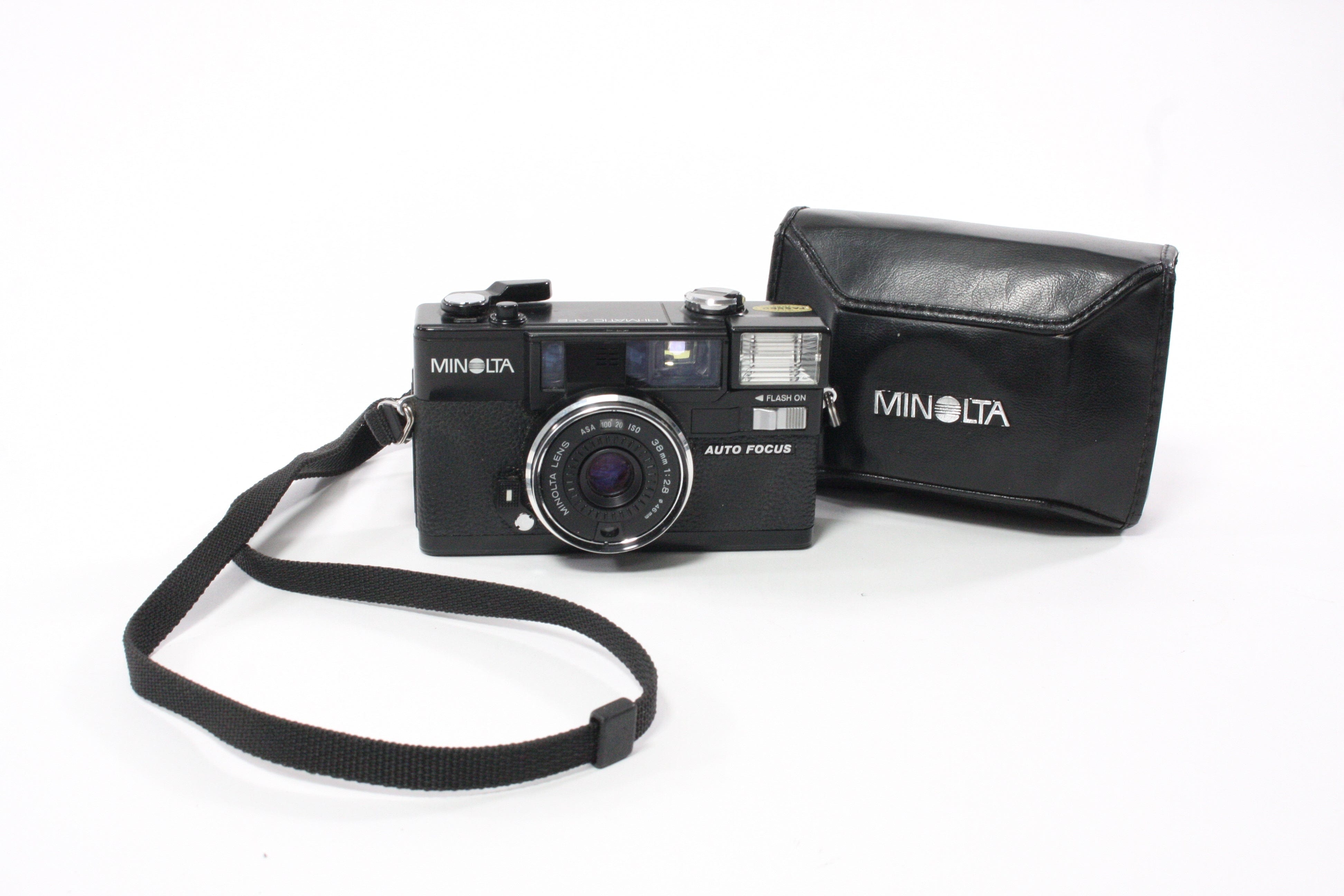 Minolta Hi-Matic AF2 35mm Camera with Case