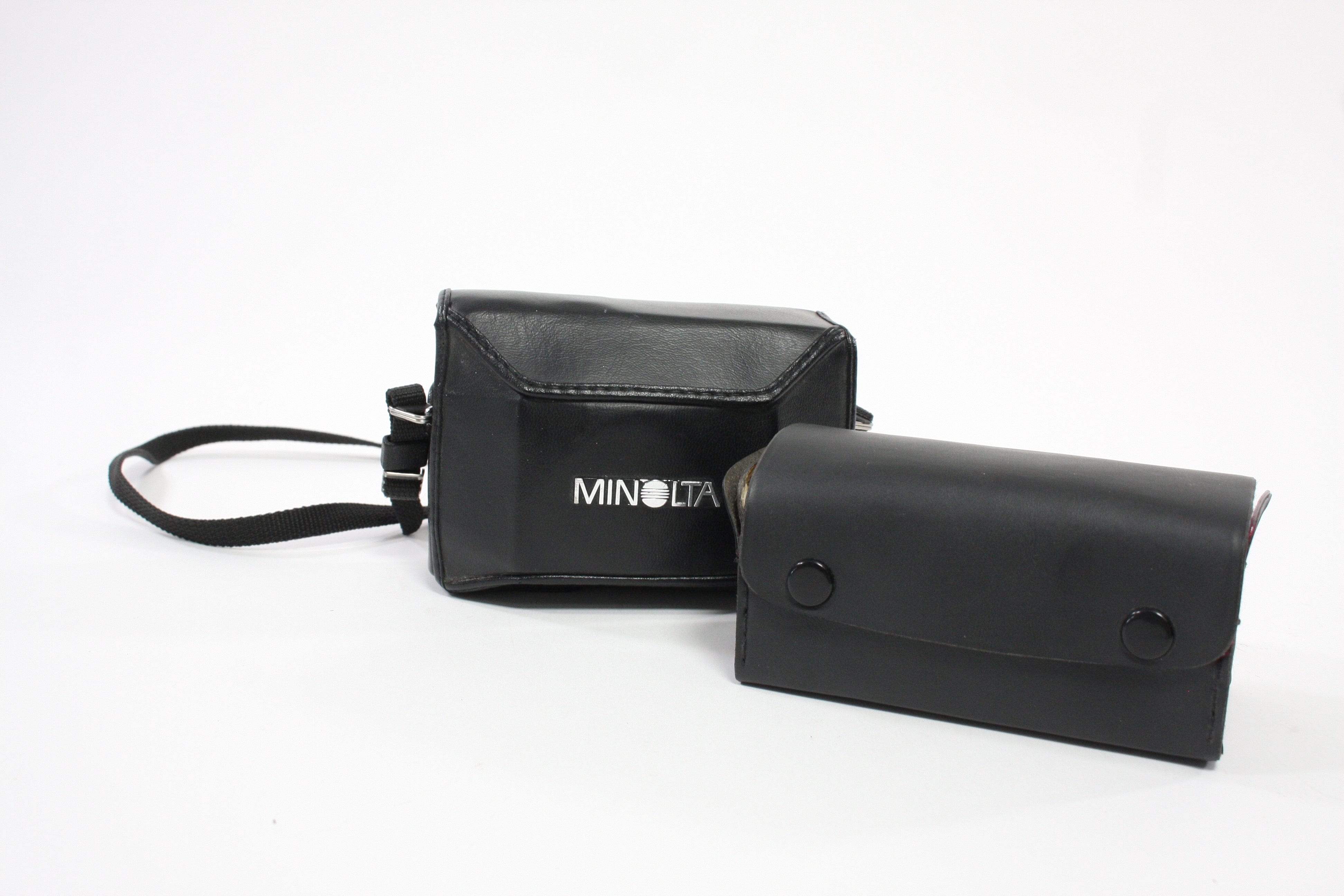 Minolta Hi-Matic AF2 with Case and Auxillary Lens