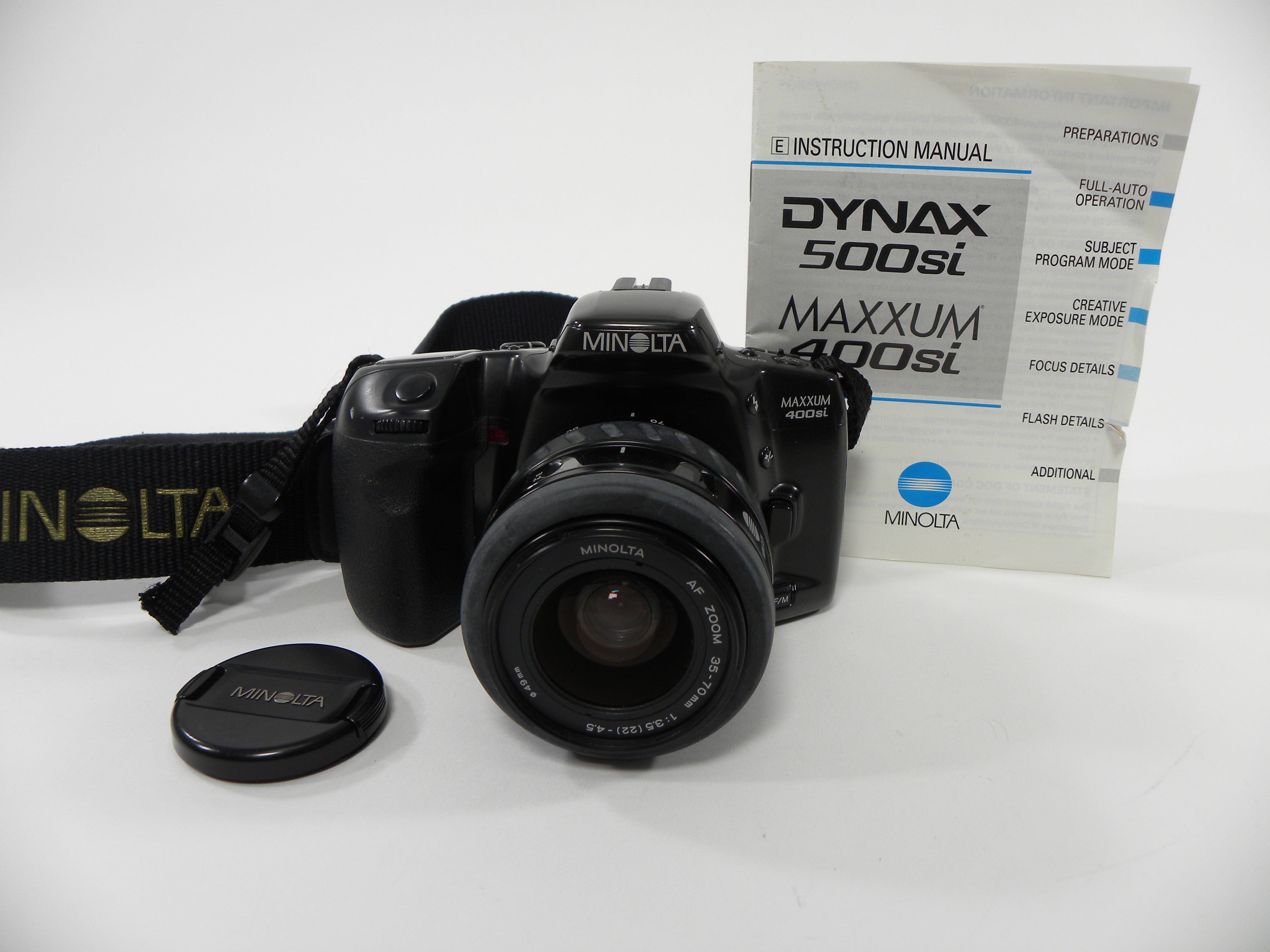 Minolta Maxxum 400si 35mm SLR w/AF 35-70mmf3.5-4.5