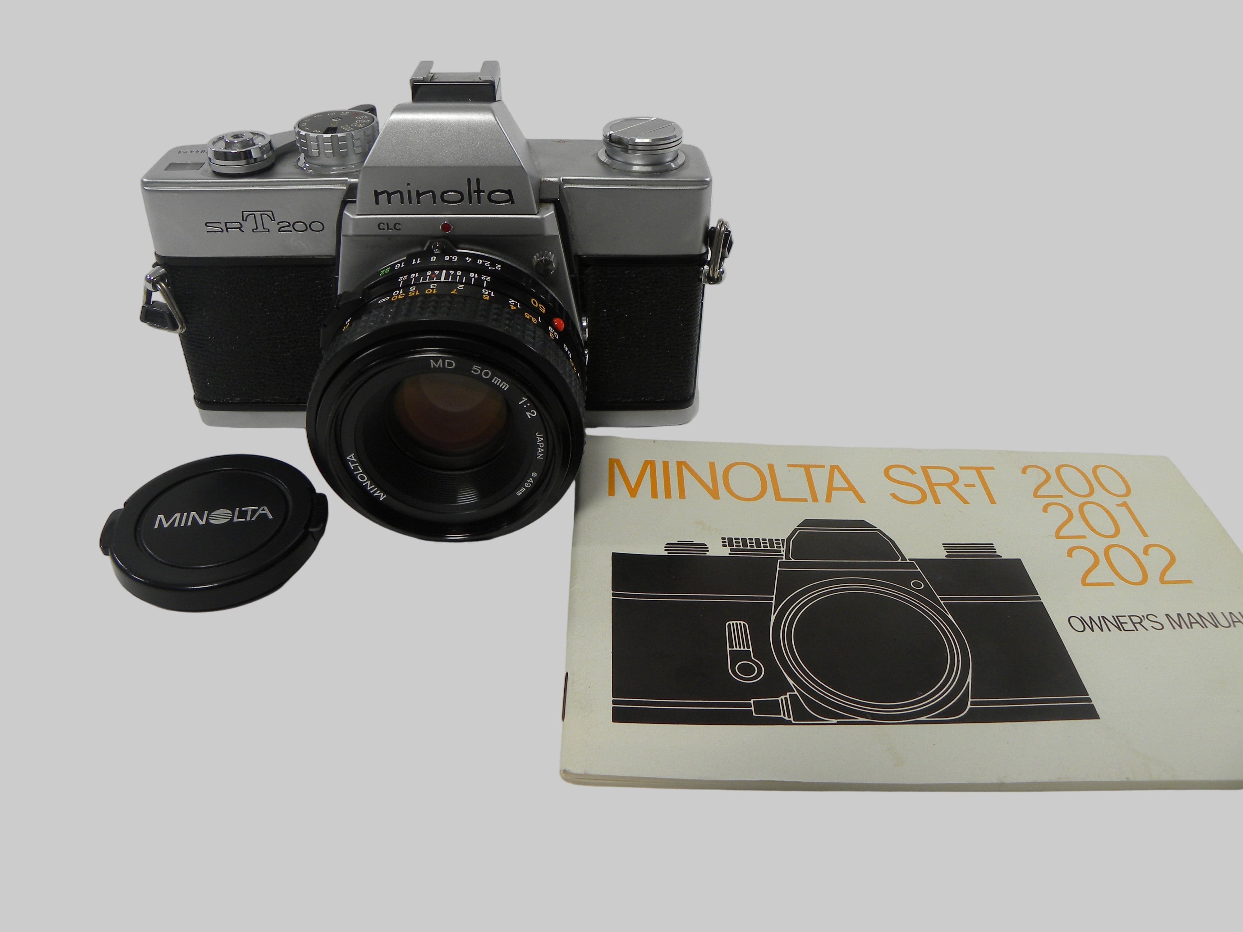 Minolta SRT200 35mm SLR w/MD 50mm f2