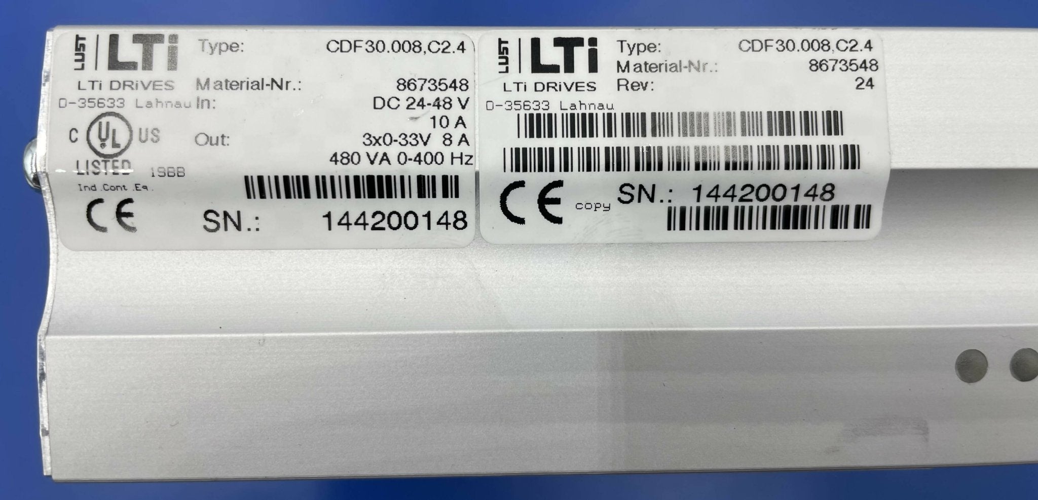 MOTOR CONTROLLER Table Top (8673548/8614401/08614401 SIEMENS/LUST