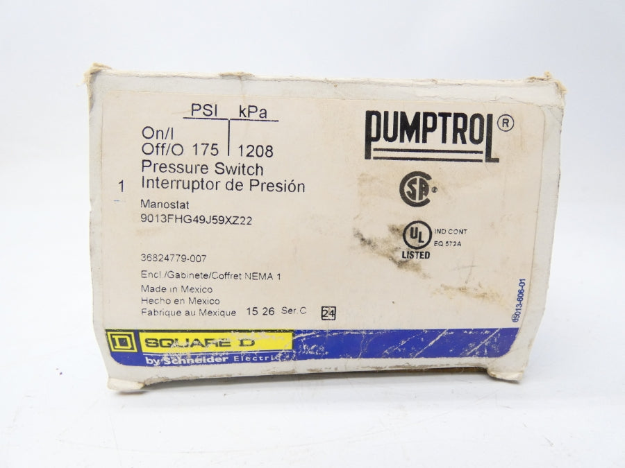 SQUARE D 9013FHG49XZ22 SER. C 460/575V 175PSI NSMP