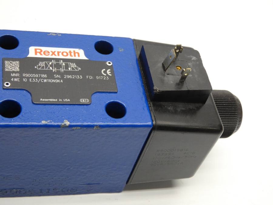 REXROTH 4WE10E33/CW110N9K4 R900597186 110/120V (AS PICTURED) NSNP