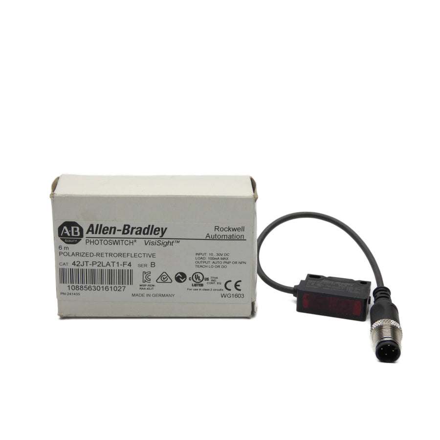 ALLEN BRADLEY 42JT-P2LAT1-F4 SER. B 10-30VDC (WH) NSMP