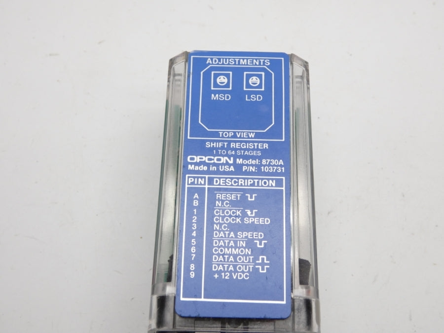 OPCON 8730A 103731 UNMP