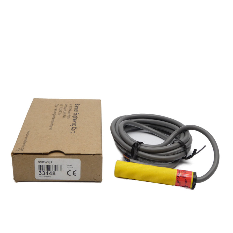 BANNER ENGINEERING S18RW3LP 33448 20-250VAC NSMP