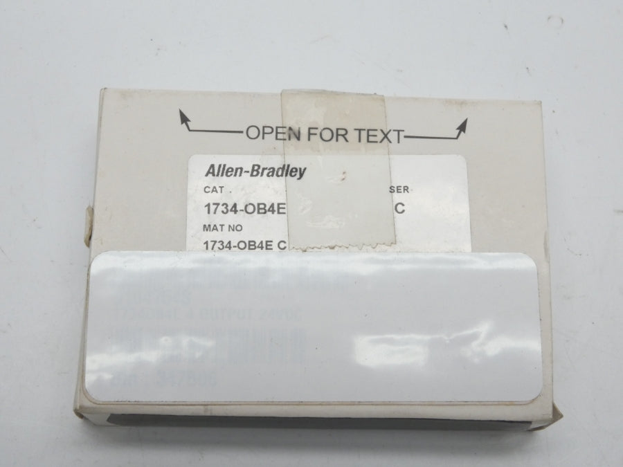 ALLEN BRADLEY 1734-OB4E SER. C F/W 3.022 24VDC 1A NSMP