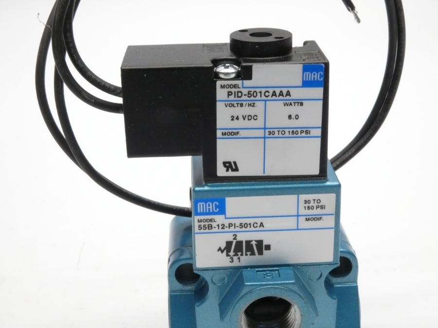 MAC 55B-12-PI-501CA 24VDC 30-150PSI NSMP