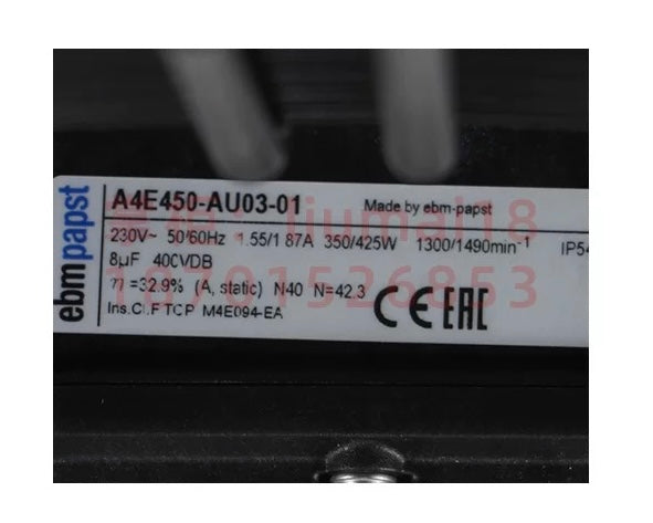ebmpapst S4E450-AU03-01 Axial Fan 230V 350W 1.55A 1300RPM