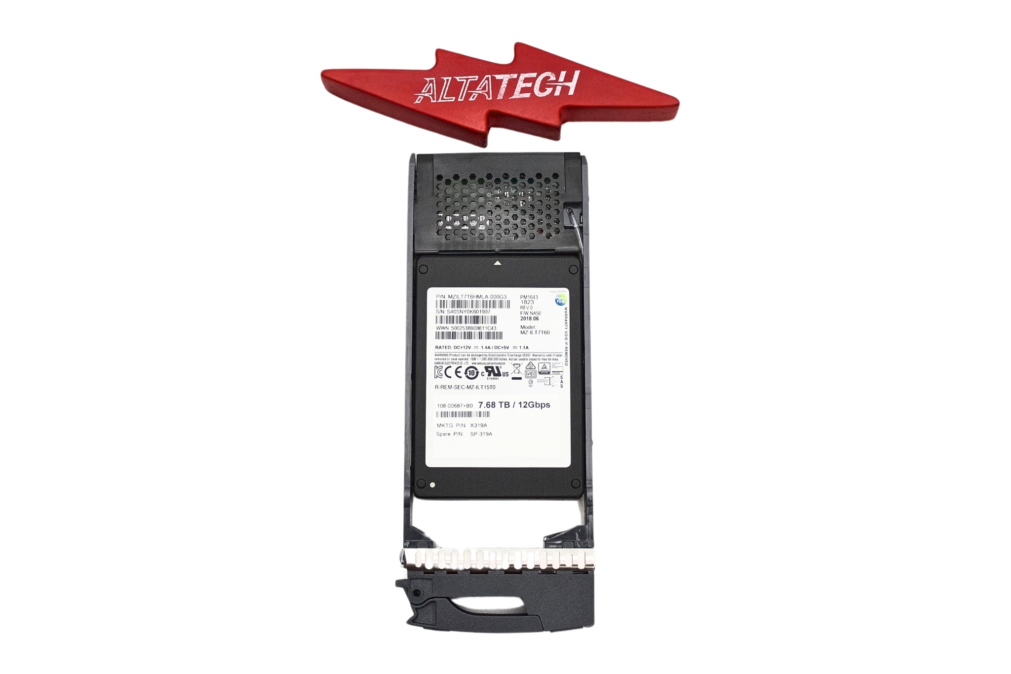 NetApp 108-00687 7.6TB 12G 2.5" SSD FOR DS224C