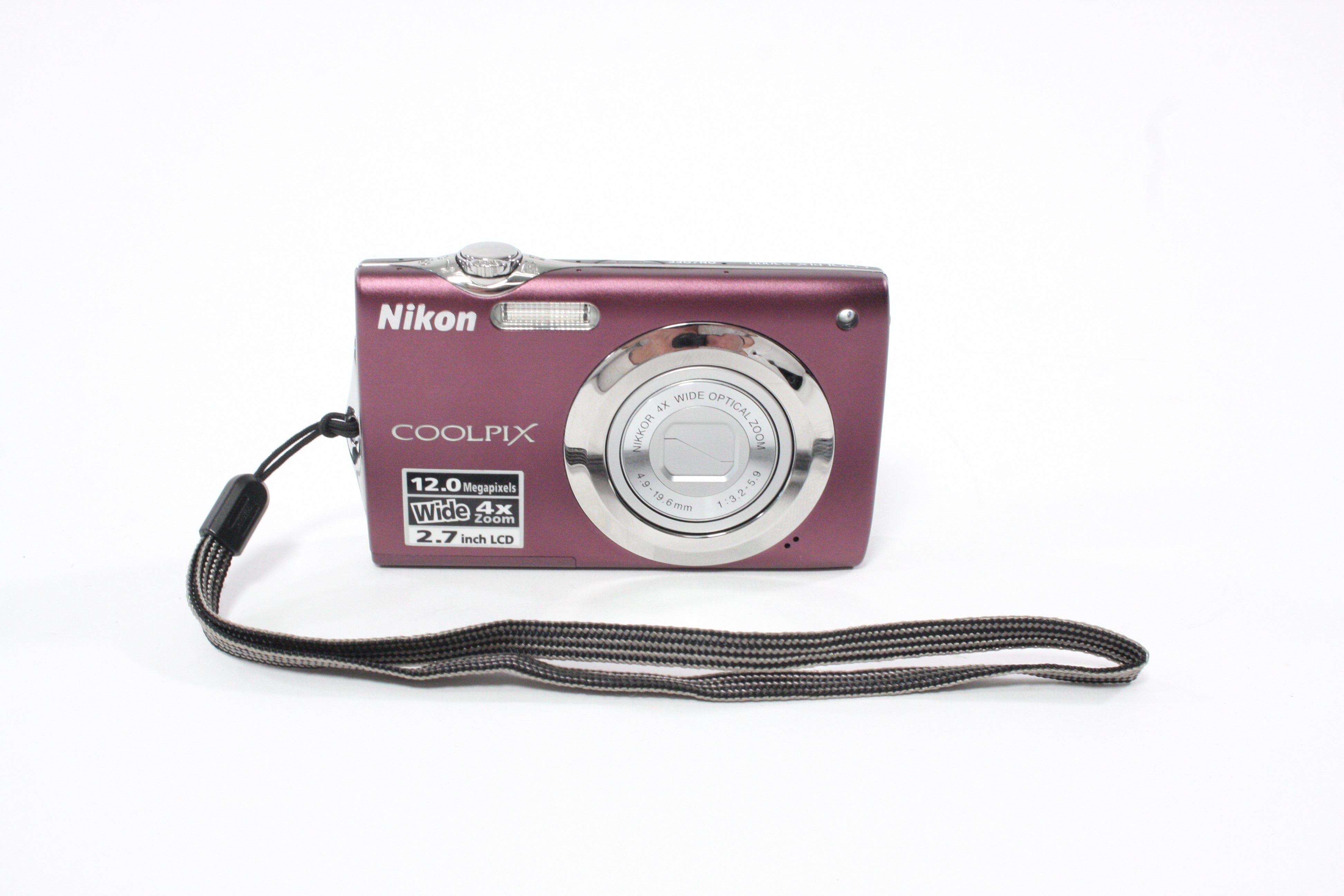 Nikon Coolpix S3000 Digital Point-and-Shoot 4x Zoom 12mp (Purple) AS-IS