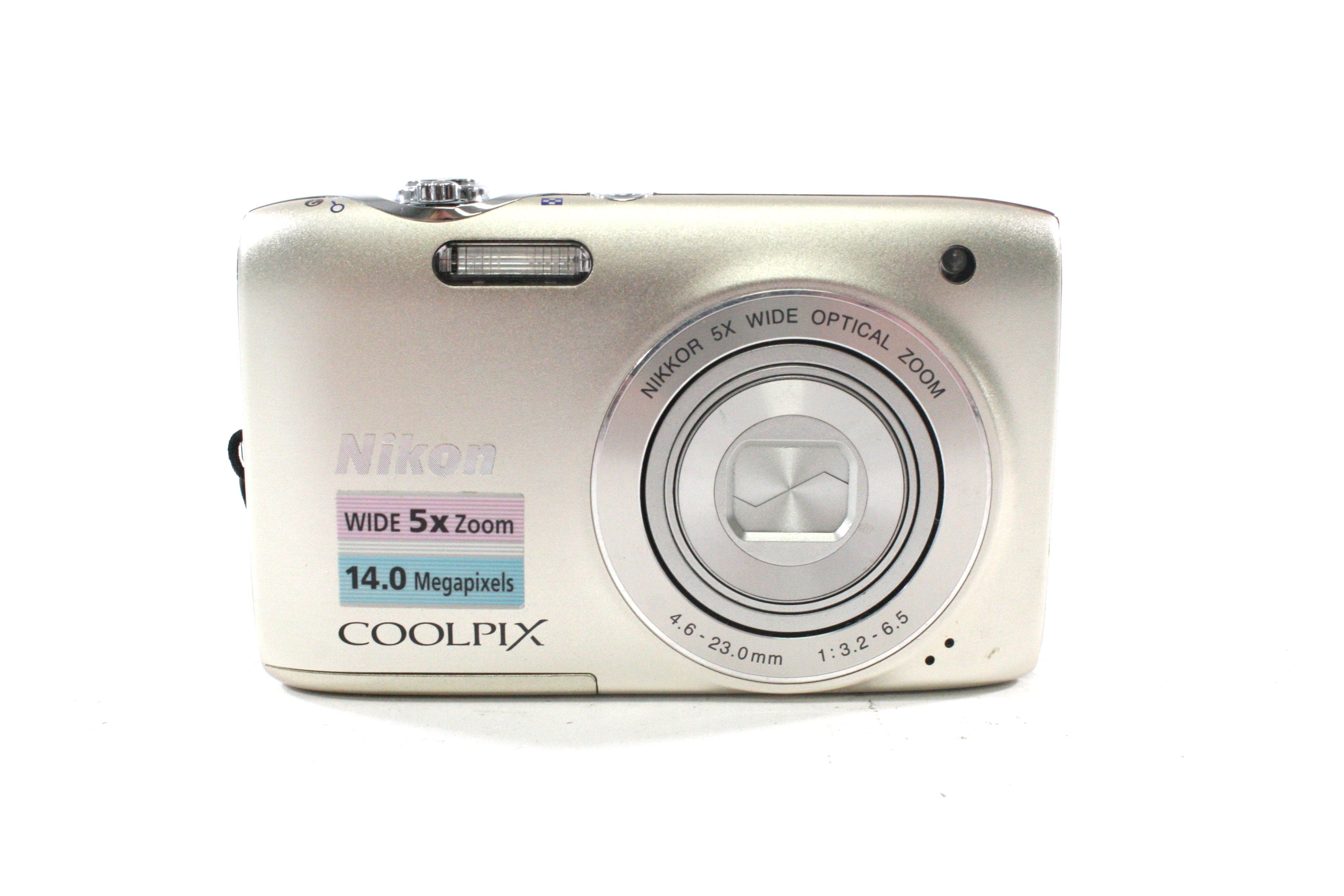 Nikon Coolpix S3100 Digital Point-and-Shoot Camera 5x Zoom 14.0mp (Silver)