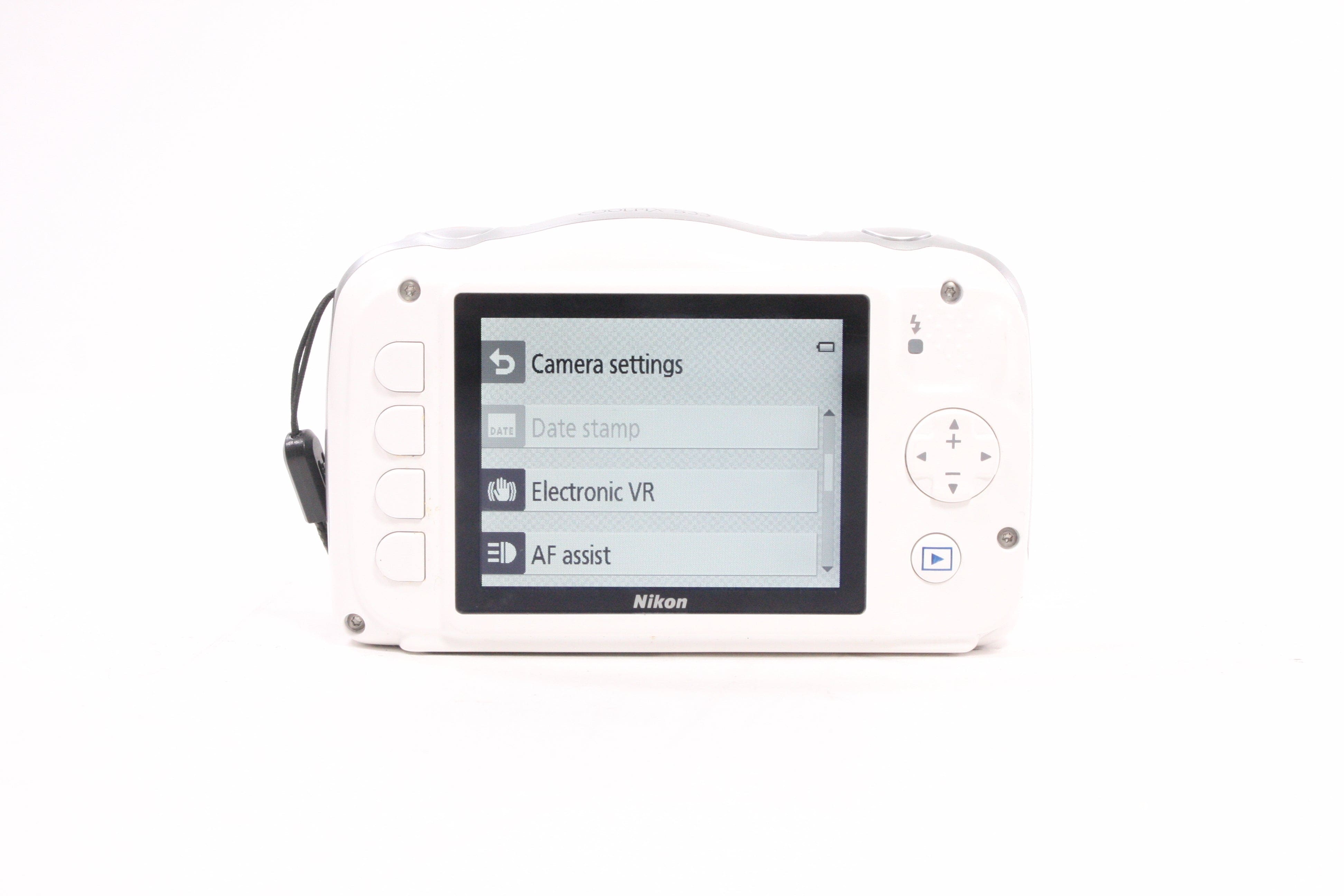 Nikon Coolpix S33 Waterproof Digital Camera (White)
