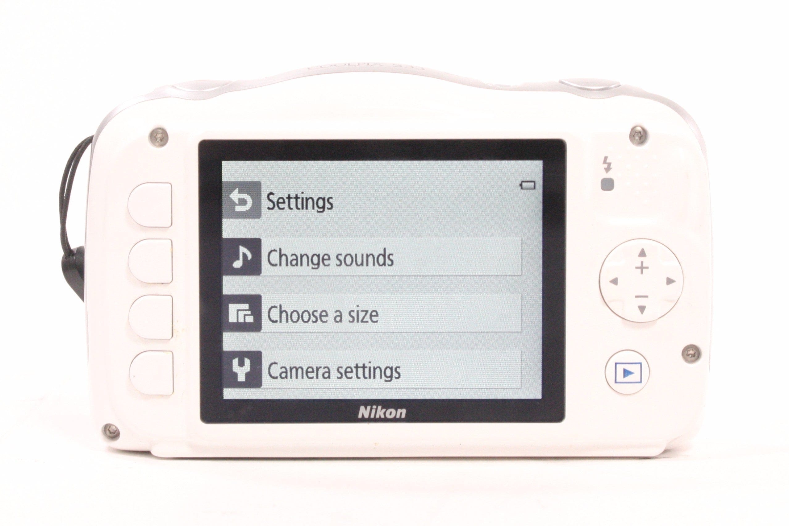 Nikon Coolpix S33 Waterproof Digital Camera (White)