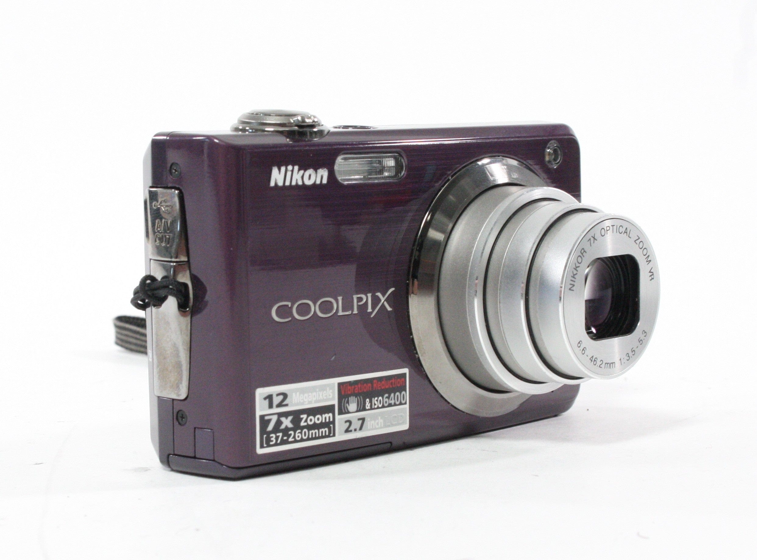 Nikon CoolPix S630 Digital Point-and-Shoot 7x Zoom 12.0mp (Purple)