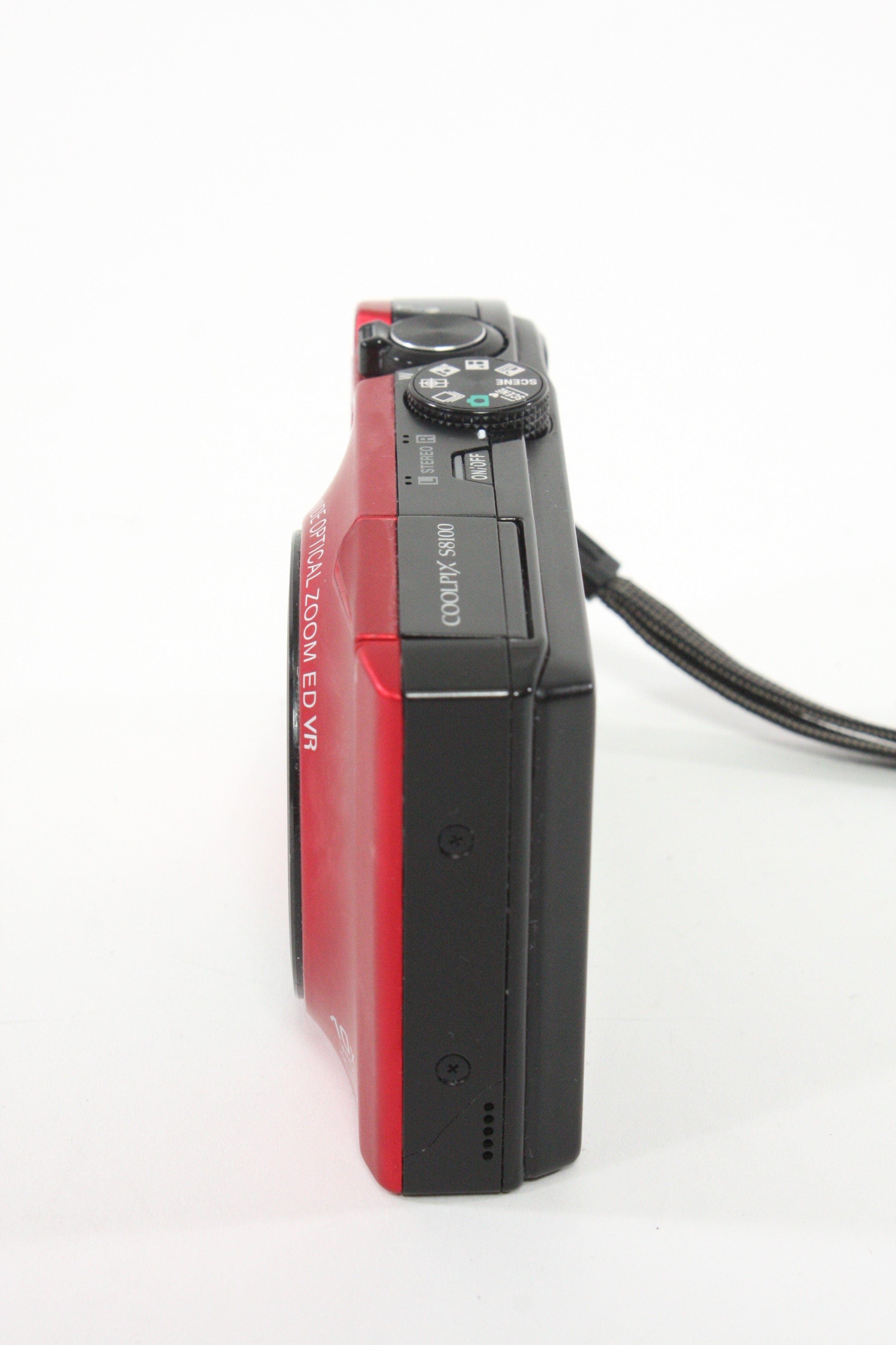 Nikon Coolpix S8100 Digital Camera 12MP (Red)