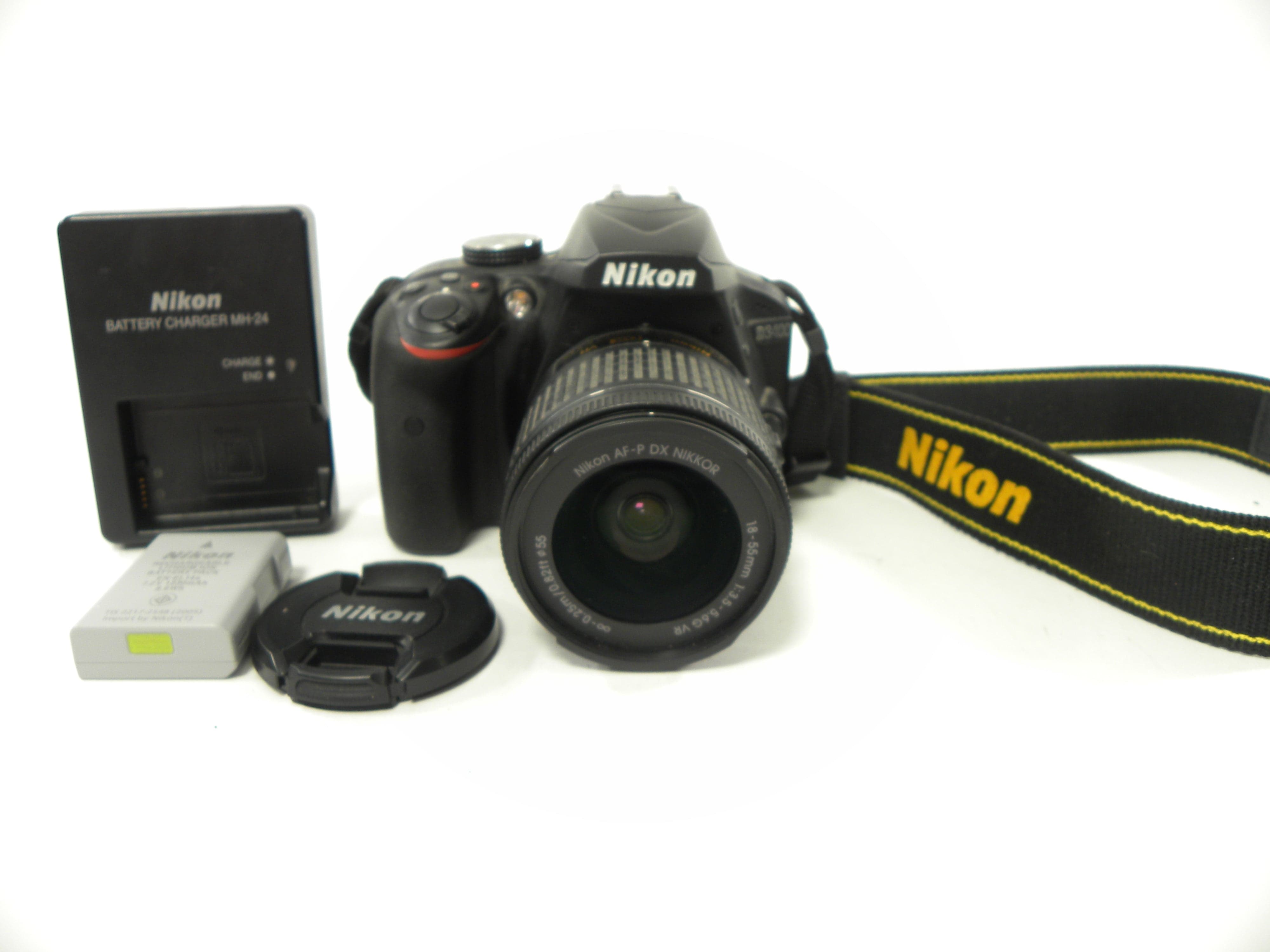 Nikon D3400 24.2mp Digital SLR w/Nikkor AF-P DX VR 18-55 Shutter ct. 607