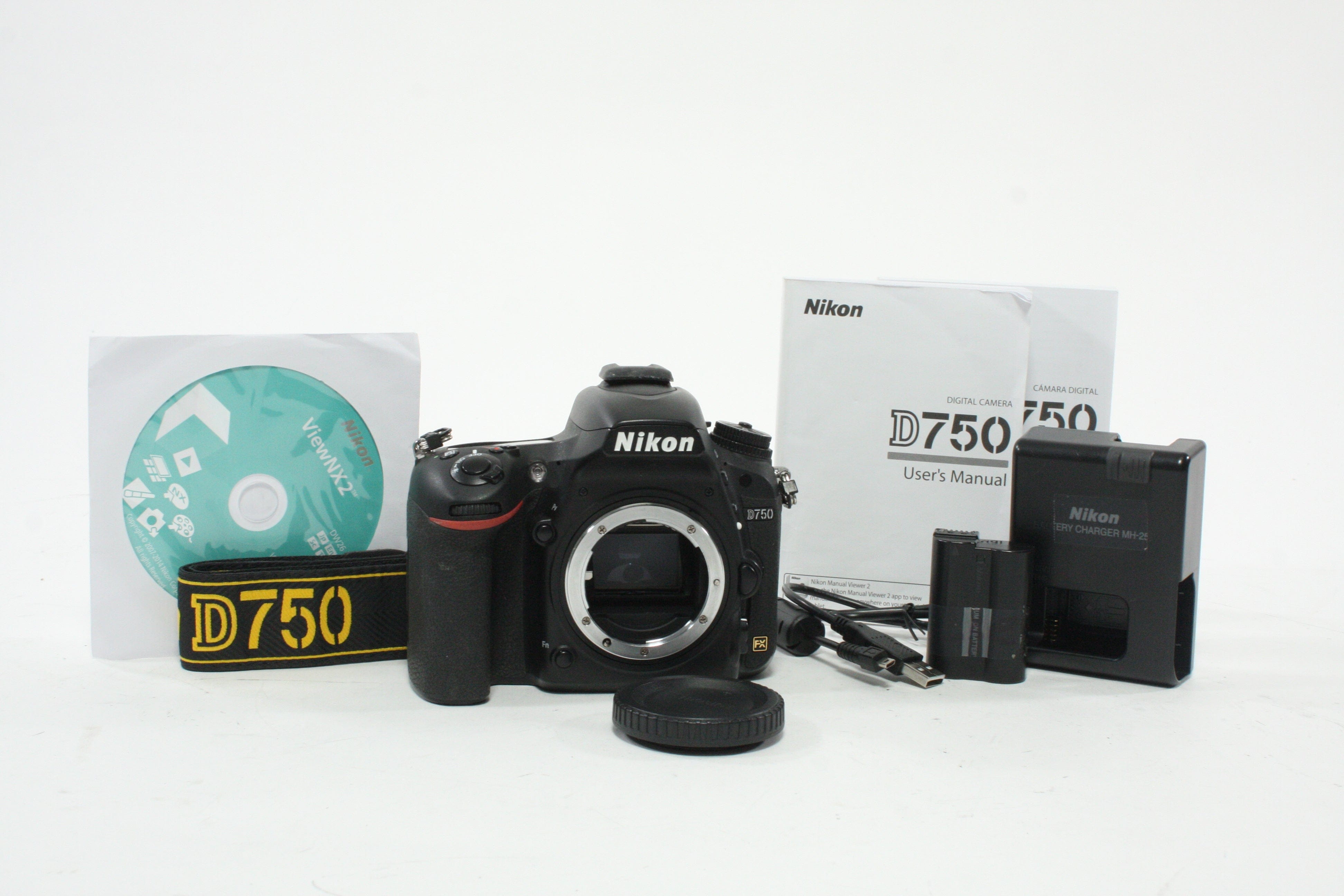 Nikon D750 DSLR Camera Body with a Shutter count of 21,726