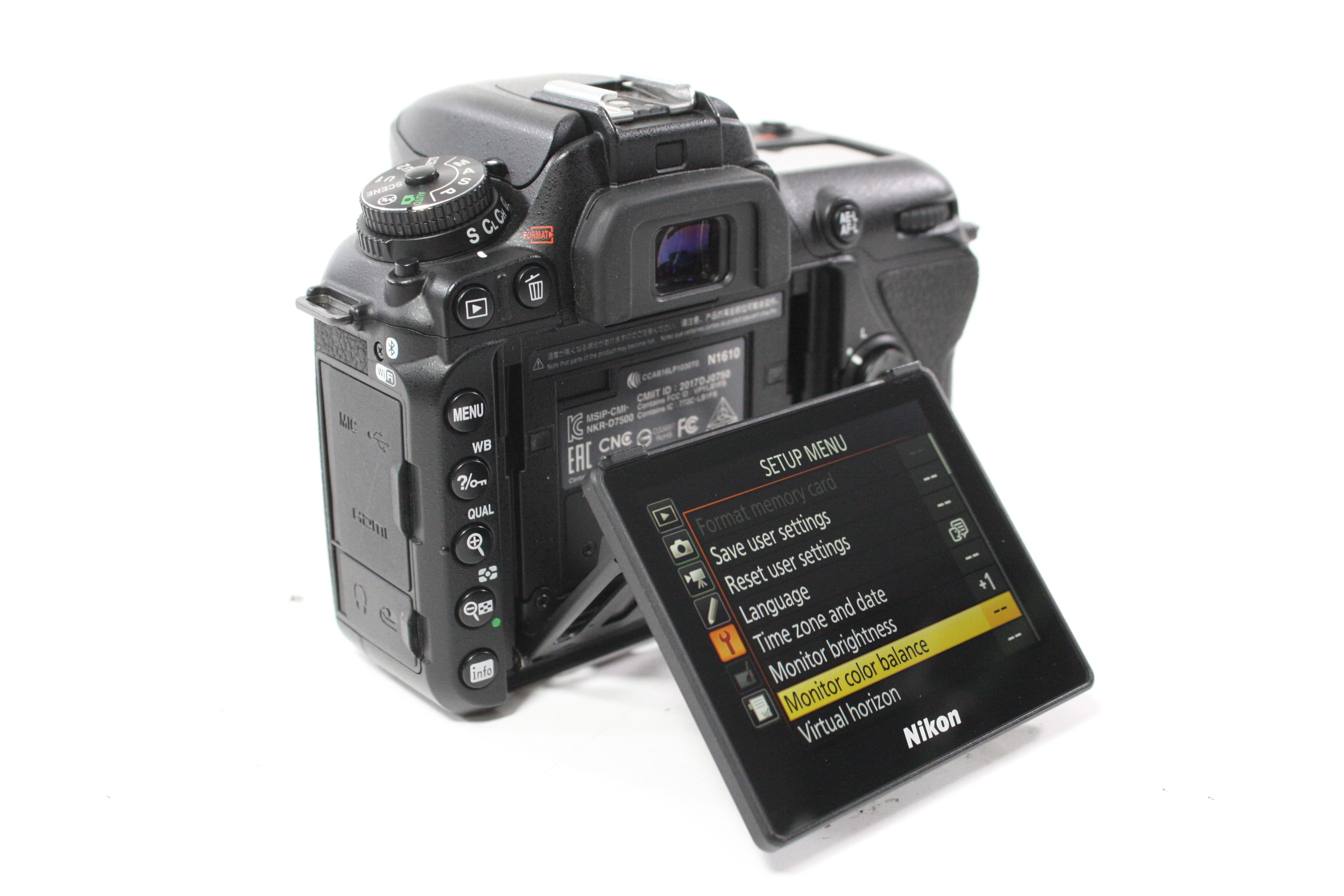 Nikon D7500 DSLR Camera Body with Shutter Count 6,110