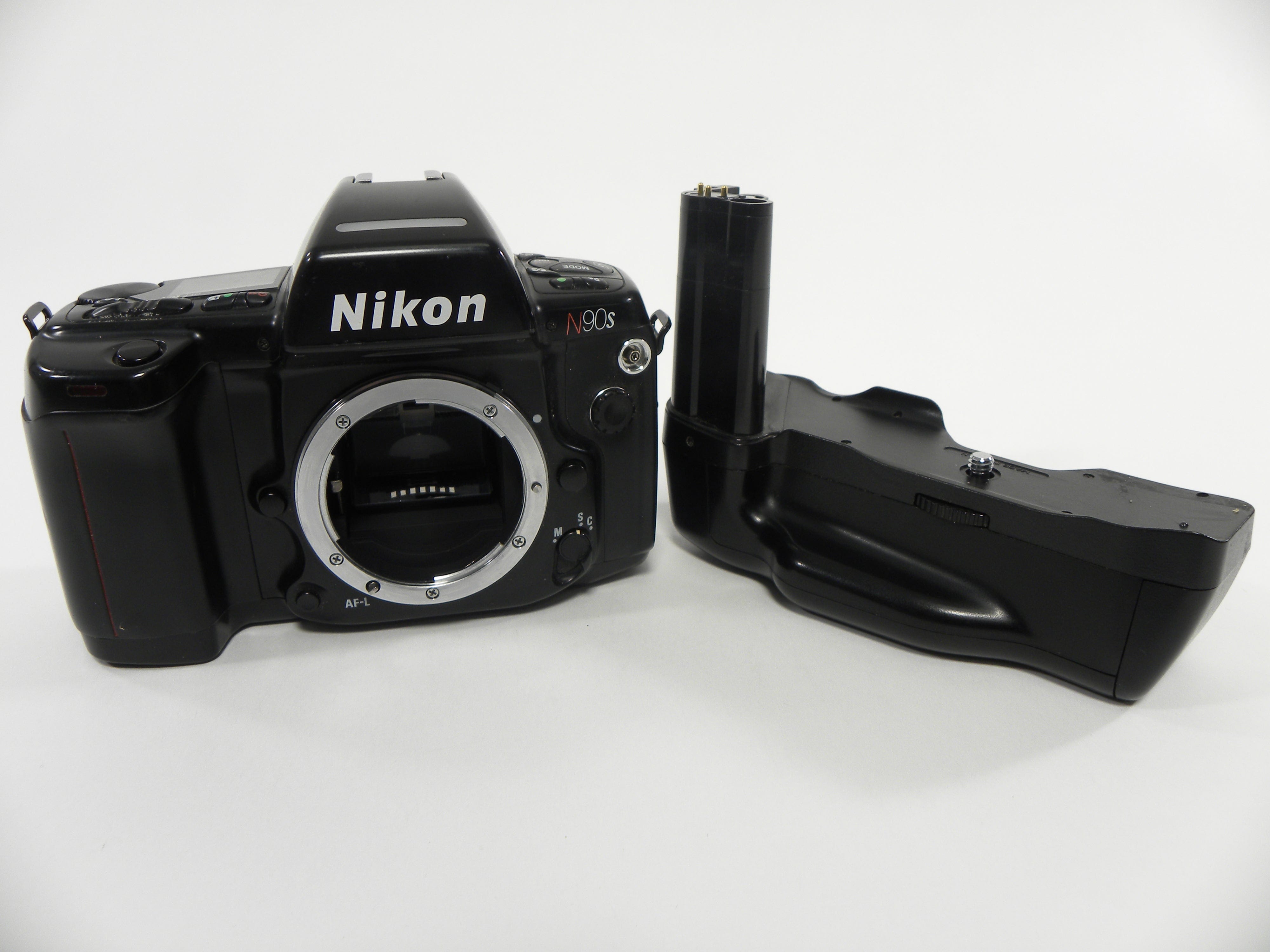 Nikon N90s 35mm SLR camera body only w/MB-10 Grip AS IS NO RETURNS!