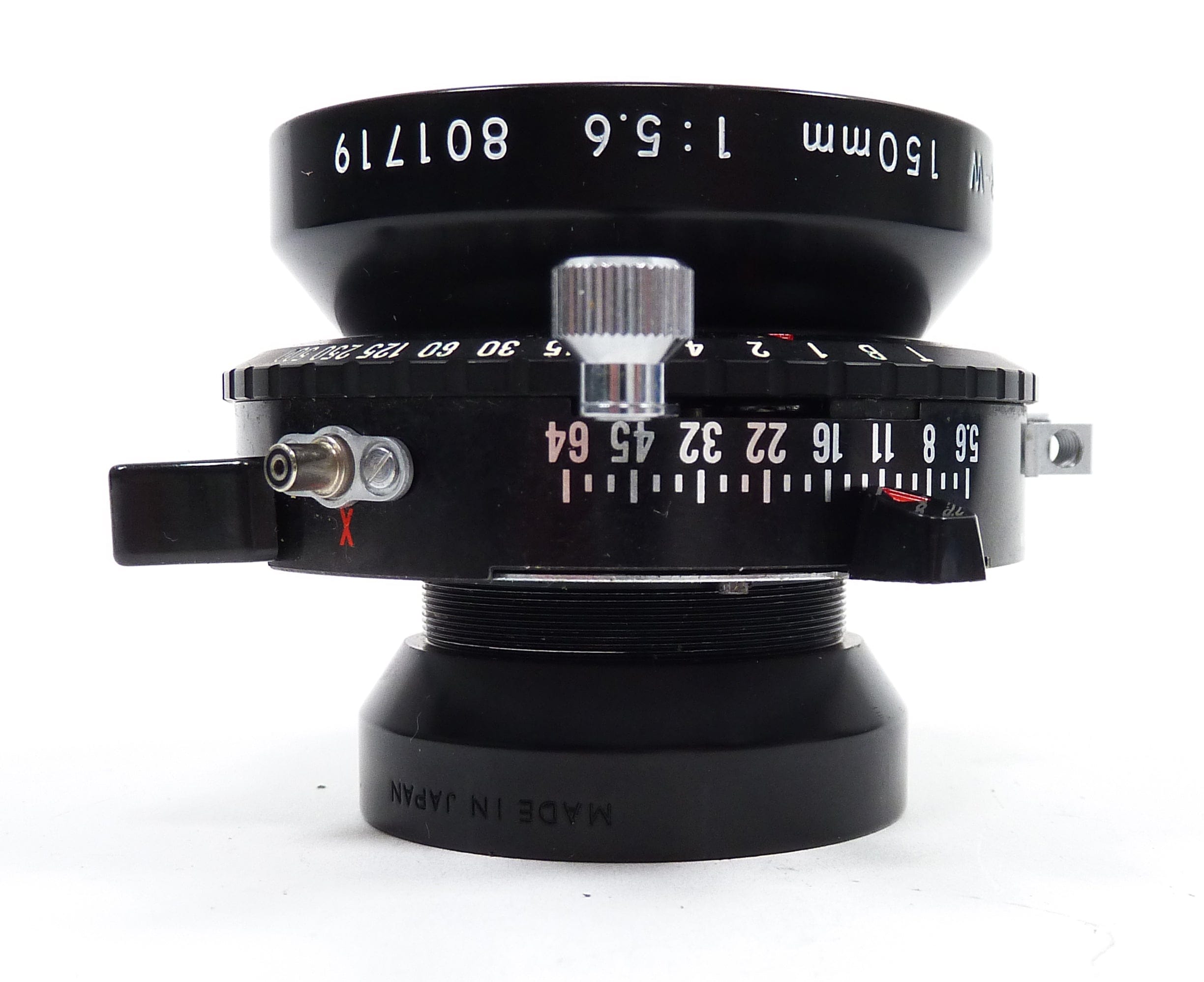 Nikon Nikkor-W 150mm f5.6 Lens on Sinar 5.5" x 5.5" Lens Board