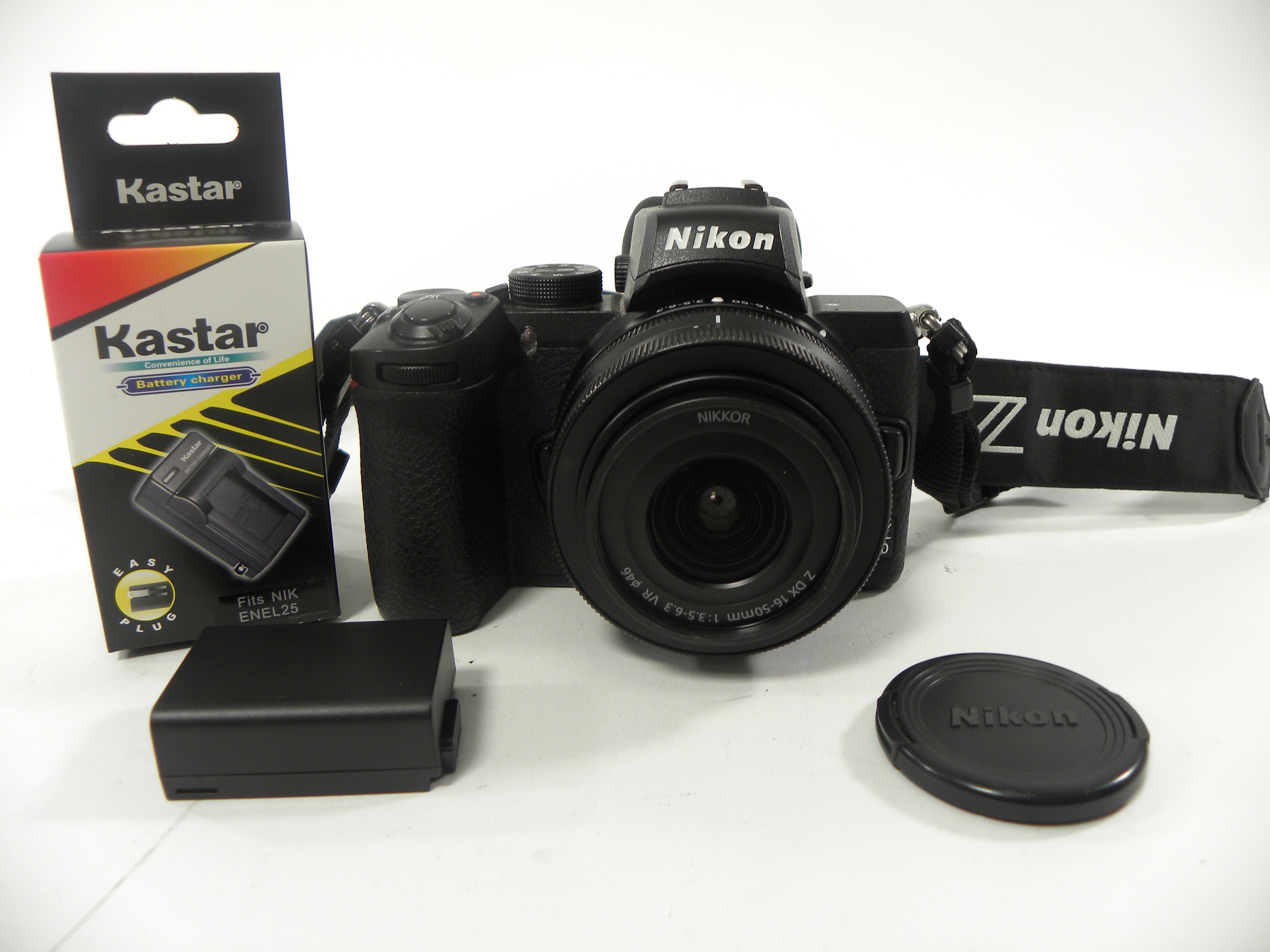 Nikon Z 50 20.9mp Mirrorless Digital w/DX 16-50mm f3.5-6.3 Shutter Ct. 2.945