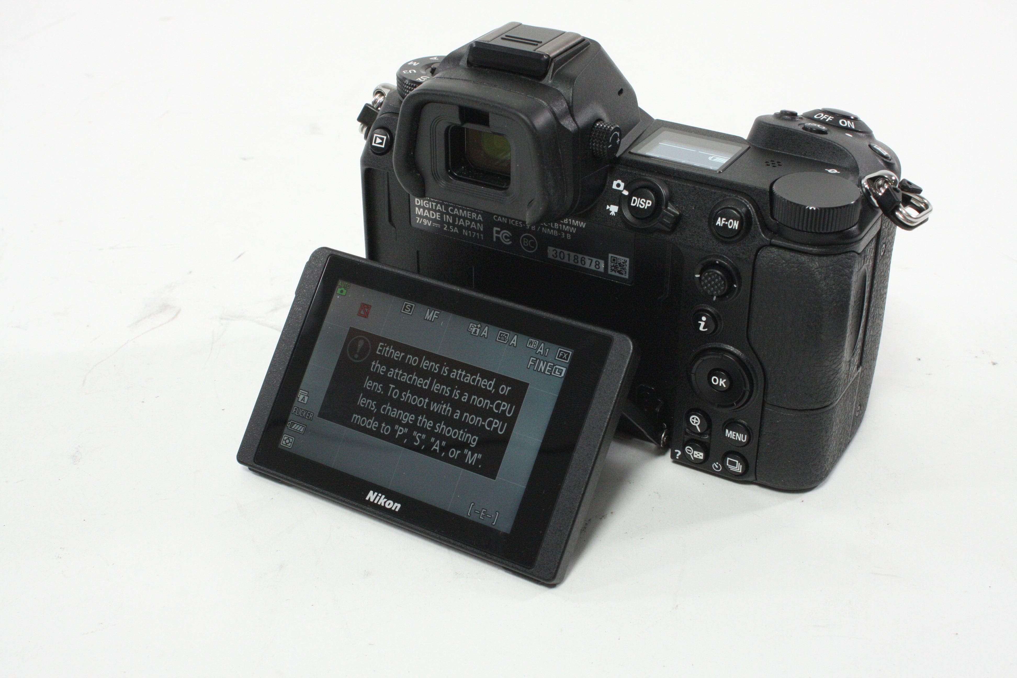 Nikon Z6 Mirrorless Digital Camera Body with Shutter Count 202
