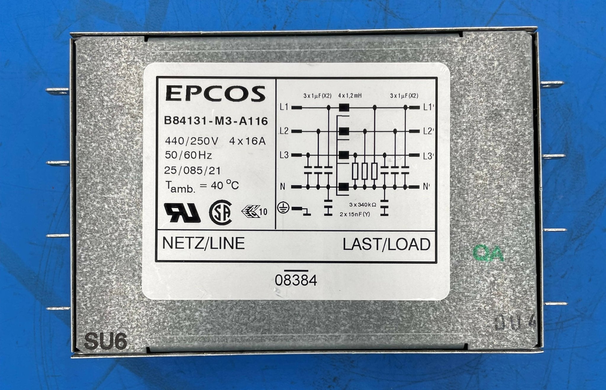 NOISE FILTER ( 04690707/B84131-M3-A116 SIEMENS