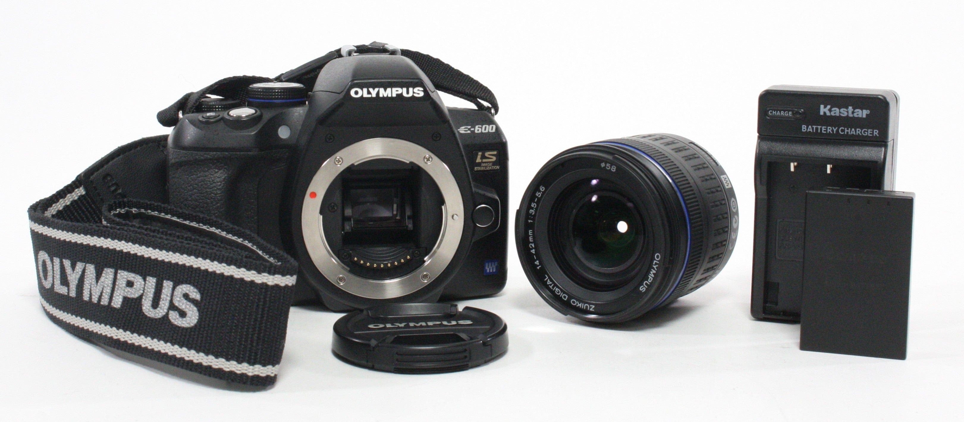 Olympus E-600 DSLR with 14-42mm f/3.5-5.6 Lens for Full 4/3 Camera SC 7,286