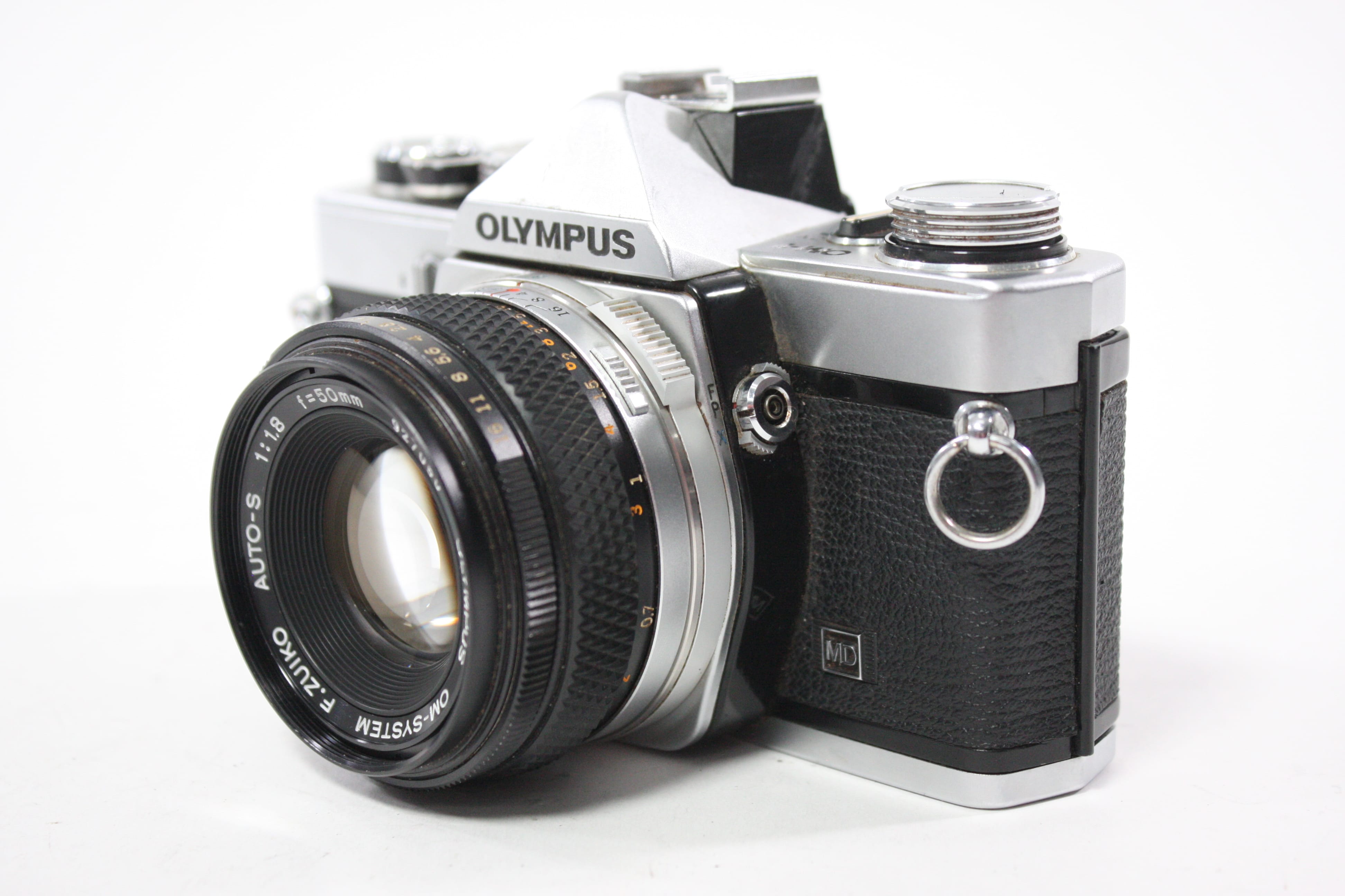 Olympus OM-1 35mm SLR Camera with 50mm f/1.8 Auto-S Lens for OM Mount