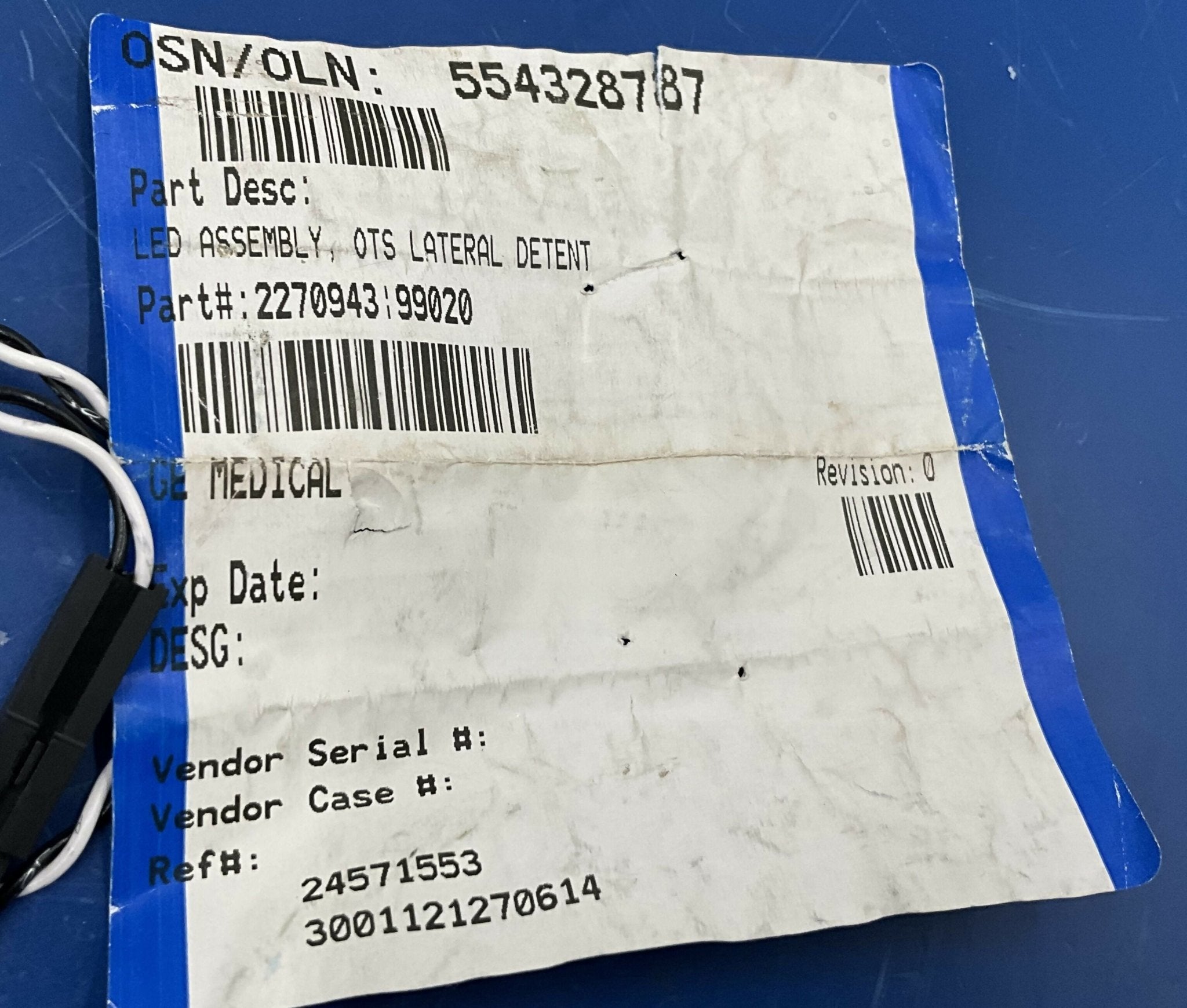 OTS Lateral Detent LED ASM (2270943) GE
