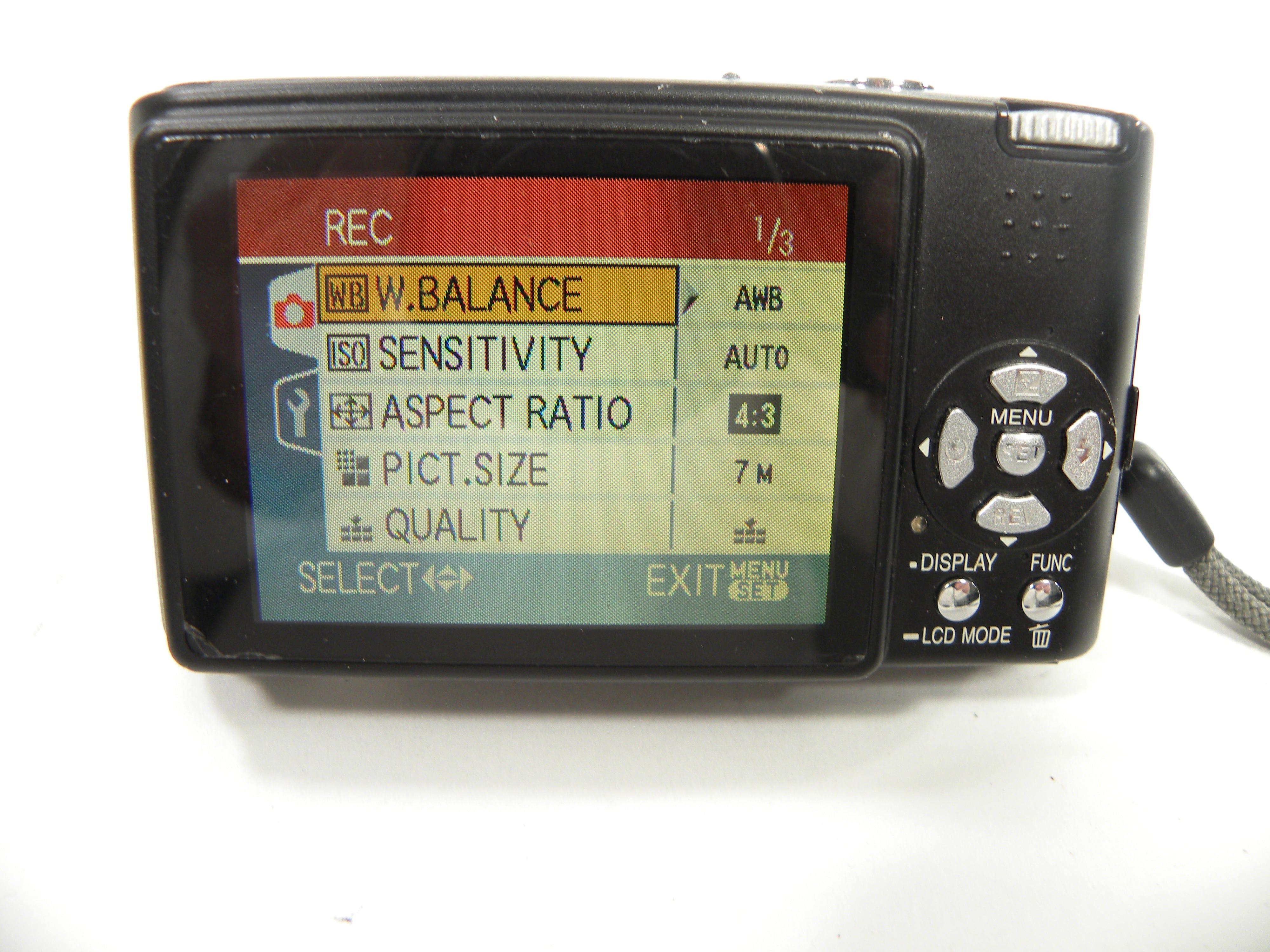 Panasonic Lumix DMC-FX12 7.2mp Digital Camera