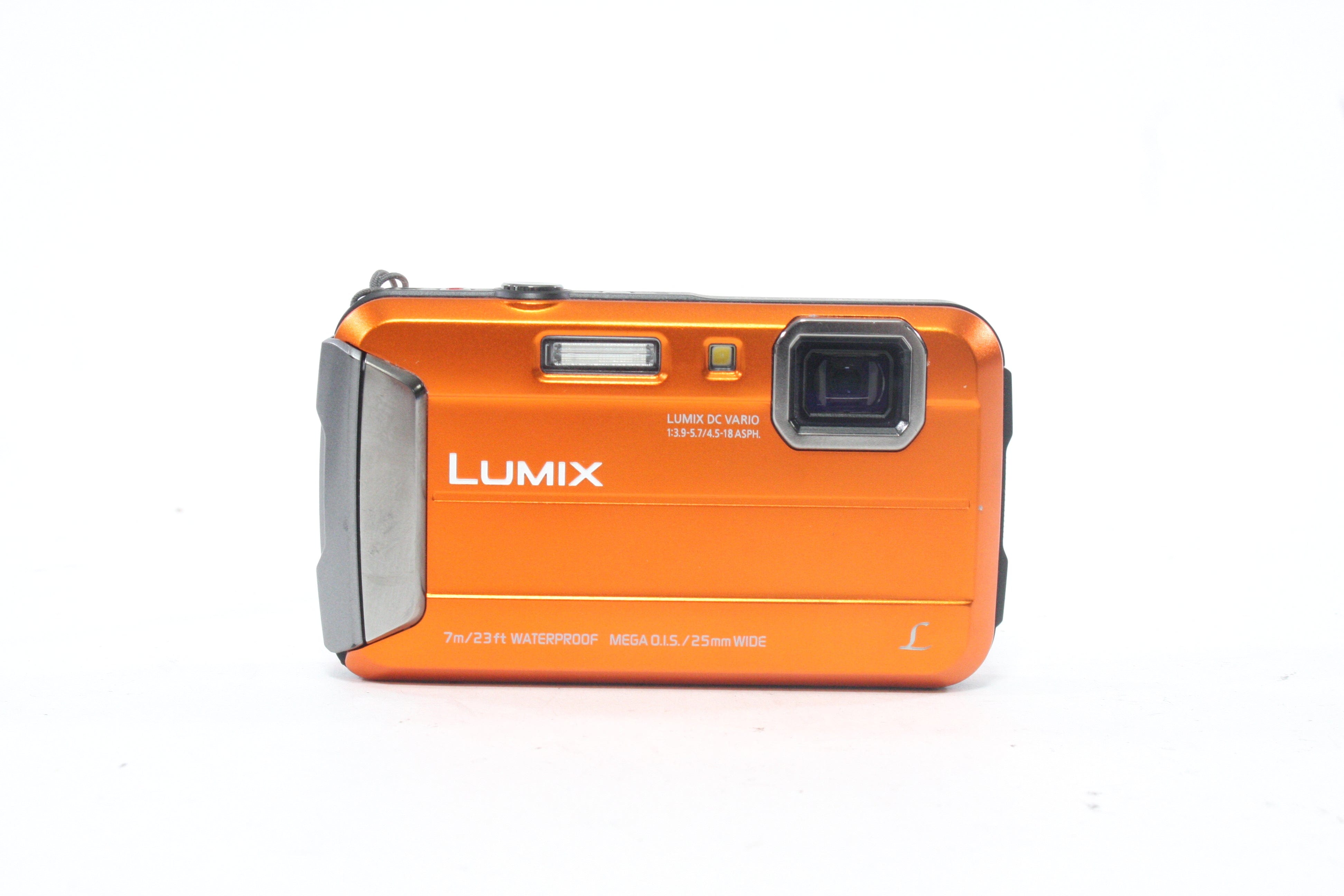 Panasonic Lumix DMC-TS25 Waterproof Digital Camera 8x Zoom 16.1mp (Orange)