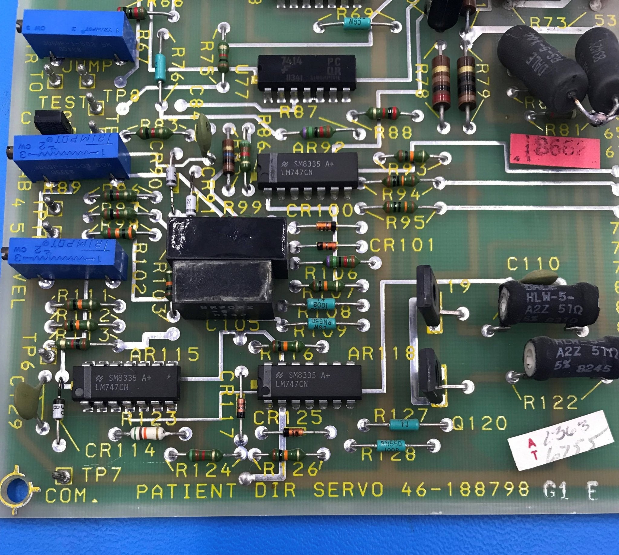 Patient Dir Servo (46-188798 G1 GE Advantx