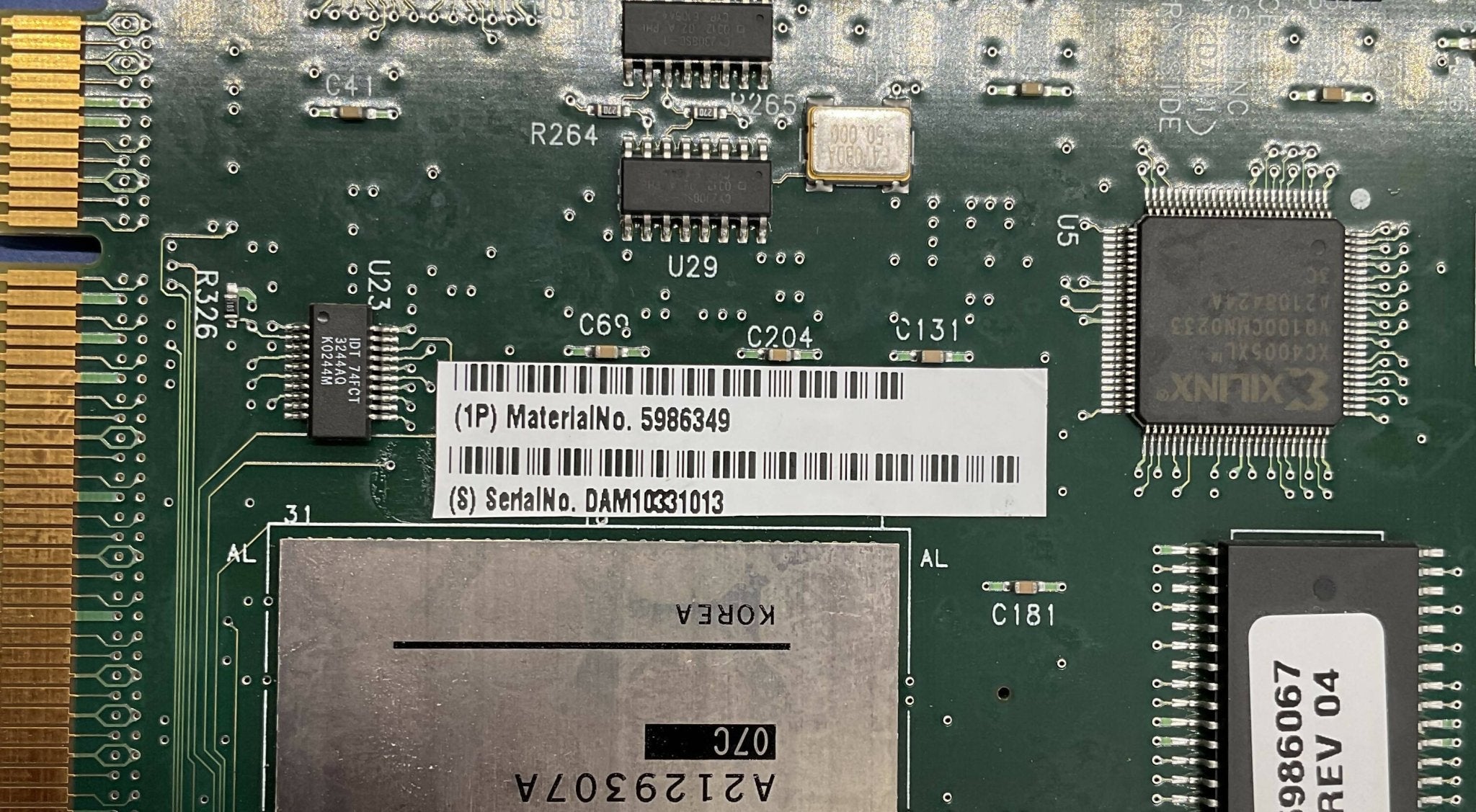PCA DAM1 DATA ACQUISITION BOARD (5986349 SIEMENS
